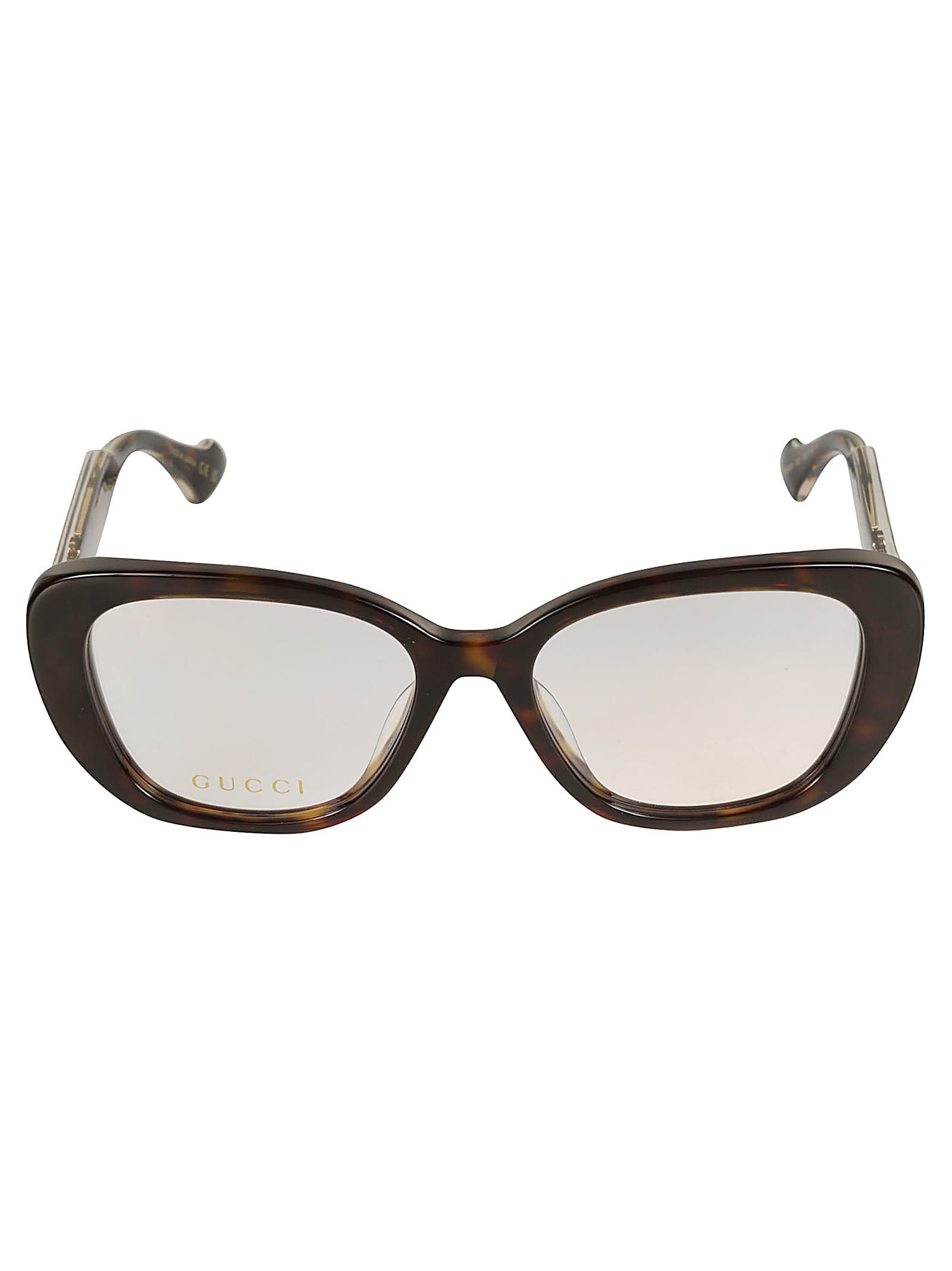 Gucci Curved Square Logo Lens Frame