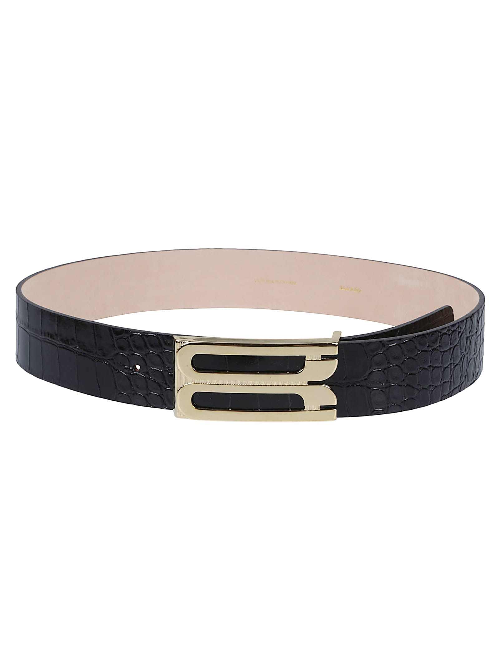 Victoria Beckham Jumbo Frame Belt In Black