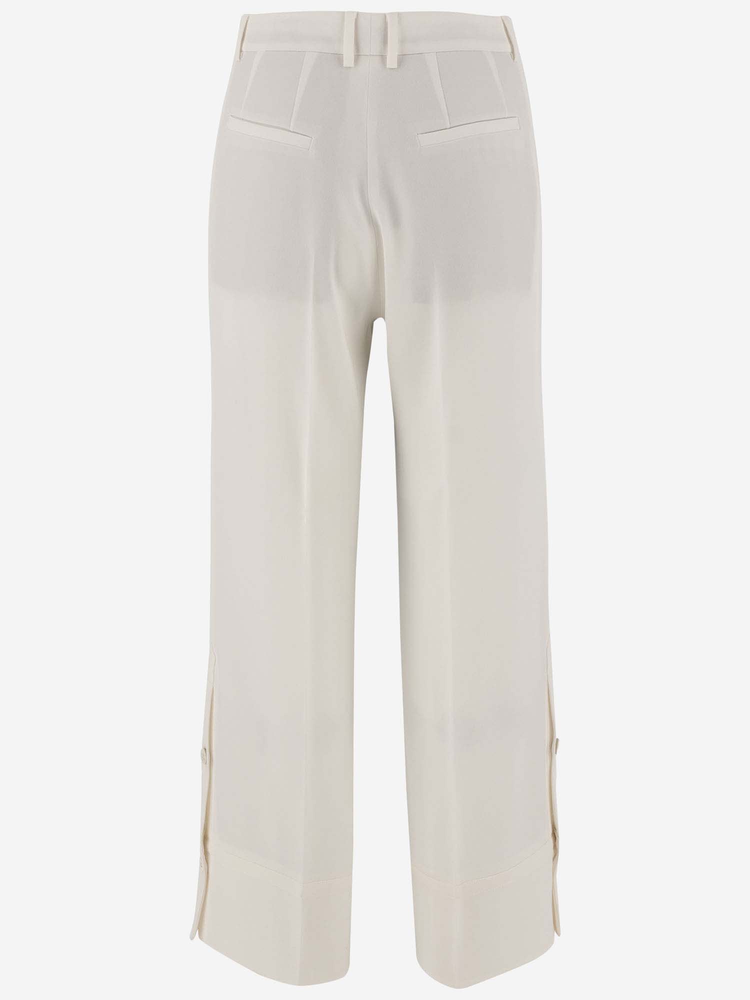 Shop Alberto Biani Technical Jersey Pants In White