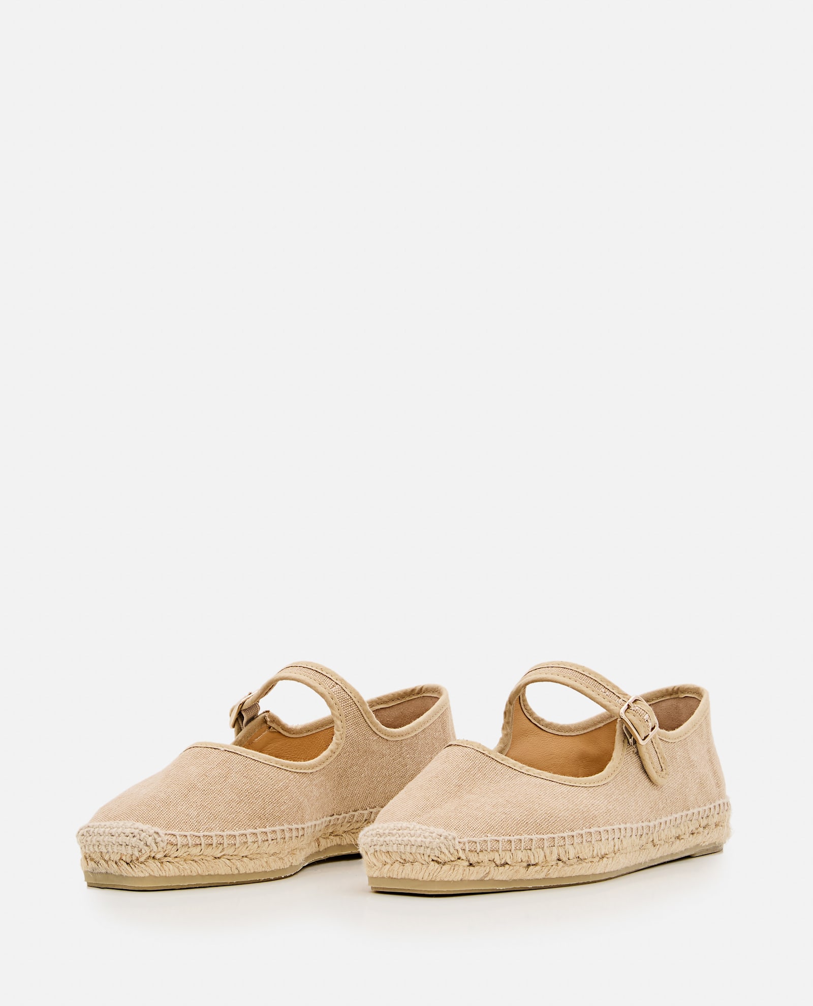 Shop Castaã±er Flat Shoes In Sand