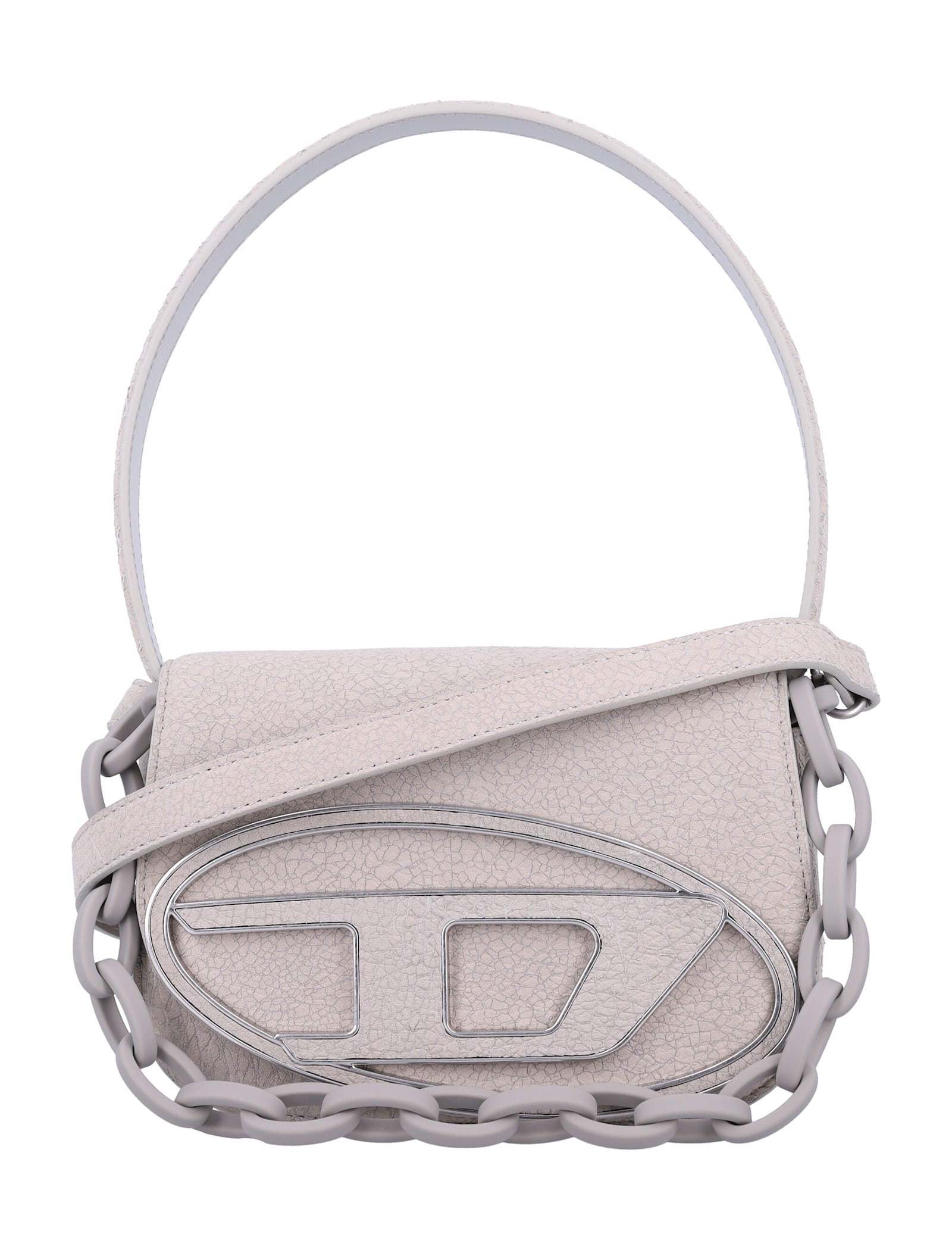 Diesel 1dr Chain Bag In Grey