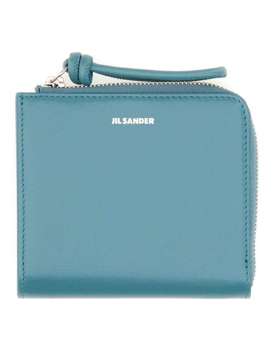 Shop Jil Sander Zipped Wallet In Black