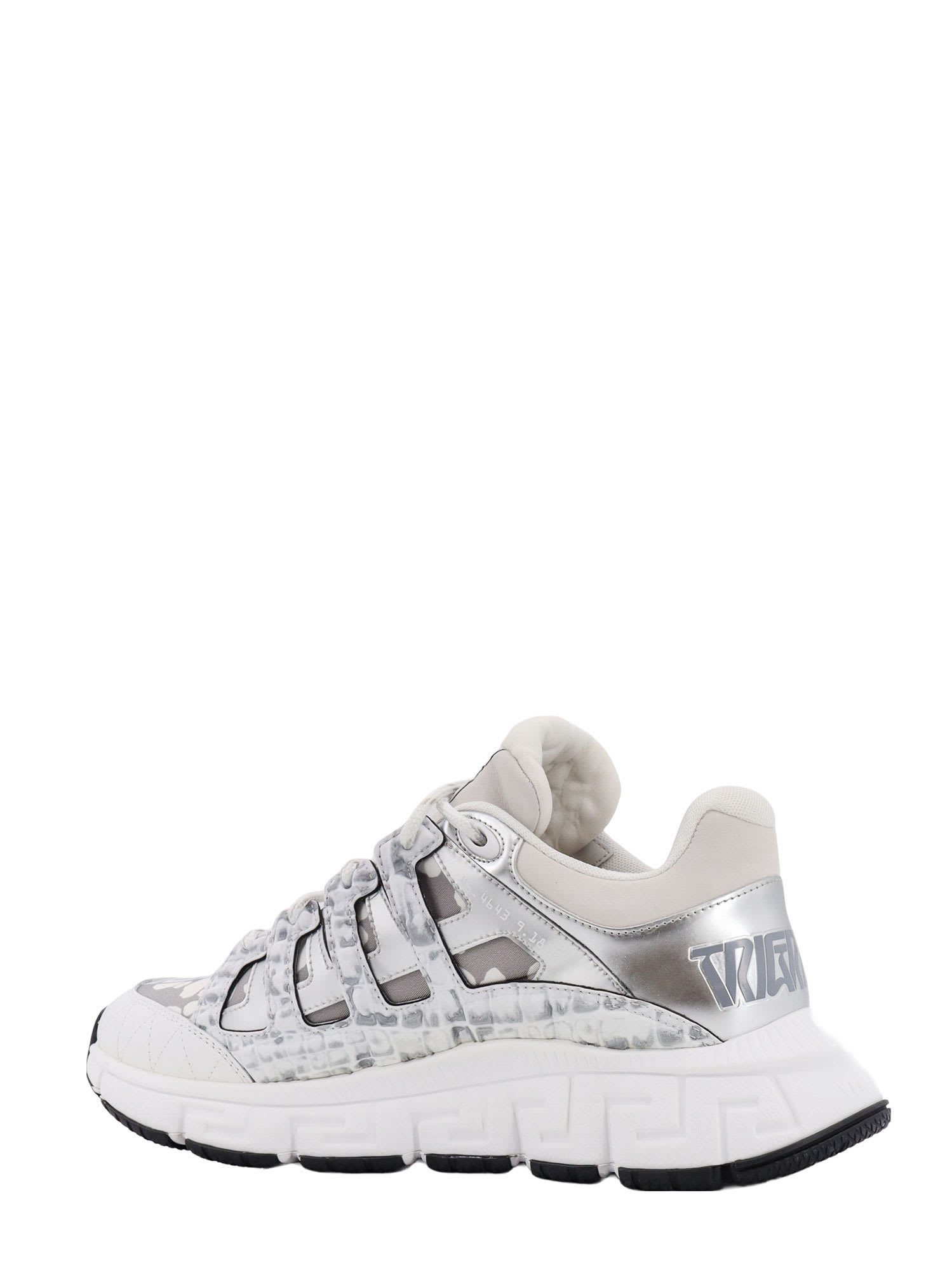 Shop Versace Trigreca Sneakers In White