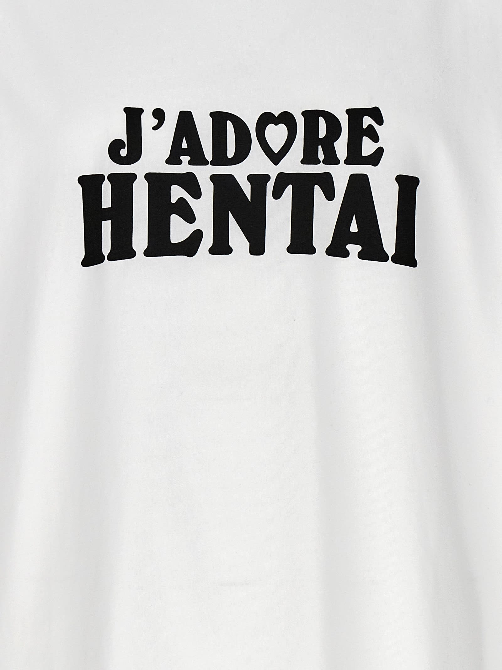 Shop Vetements Hentai T-shirt In White/black