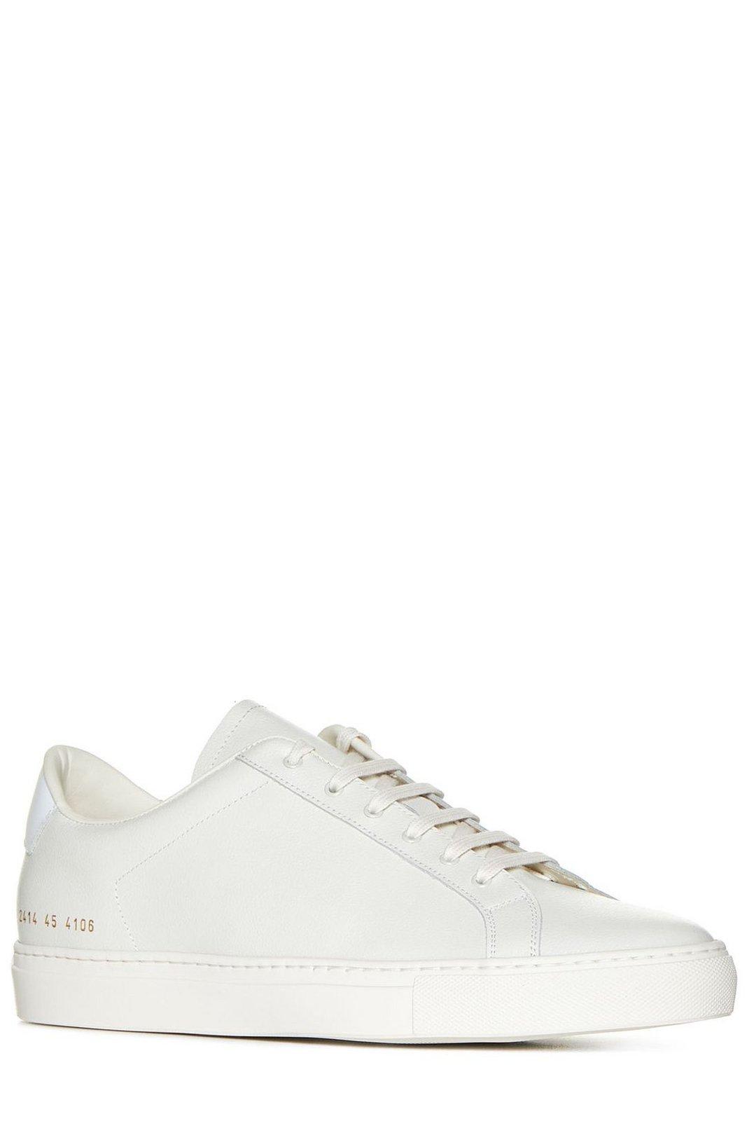 Shop Common Projects Retro Bumpy Sneakers In Vintage White White (white)