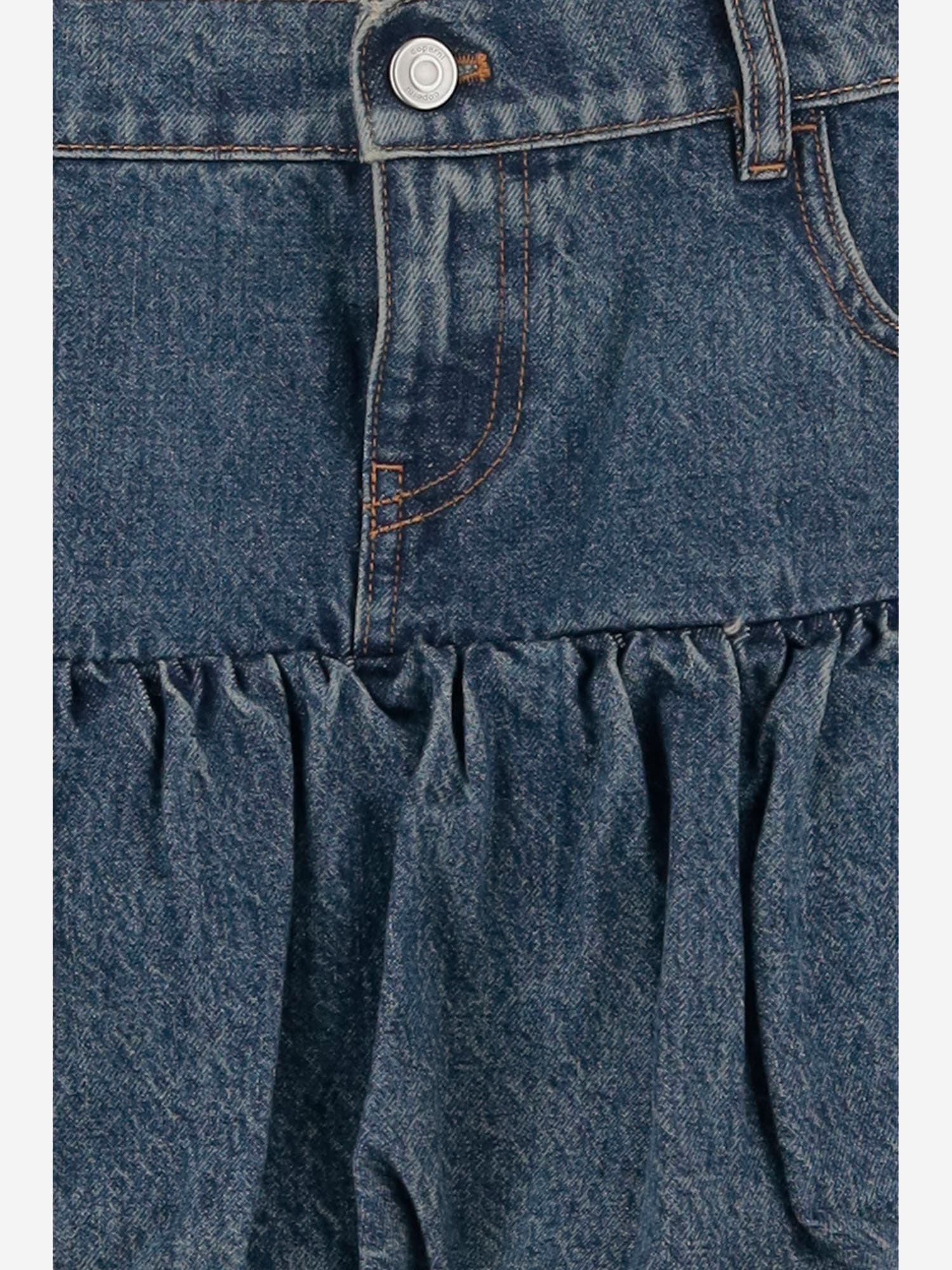 COPERNI COTTON DENIM MINI SKIRT