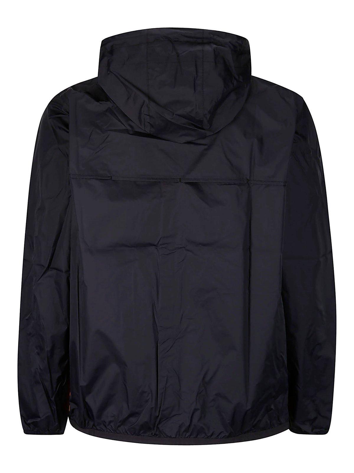 Shop Comme Des Garçons Play X K-way Zipped Coat In Orange Black