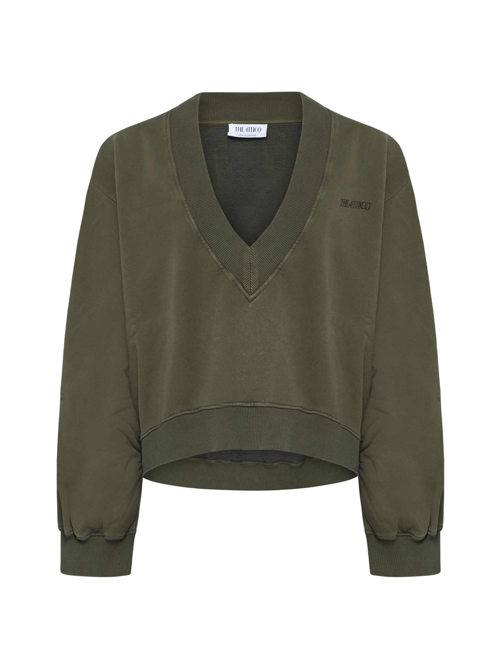 Shop Attico Sweater In Green Fade