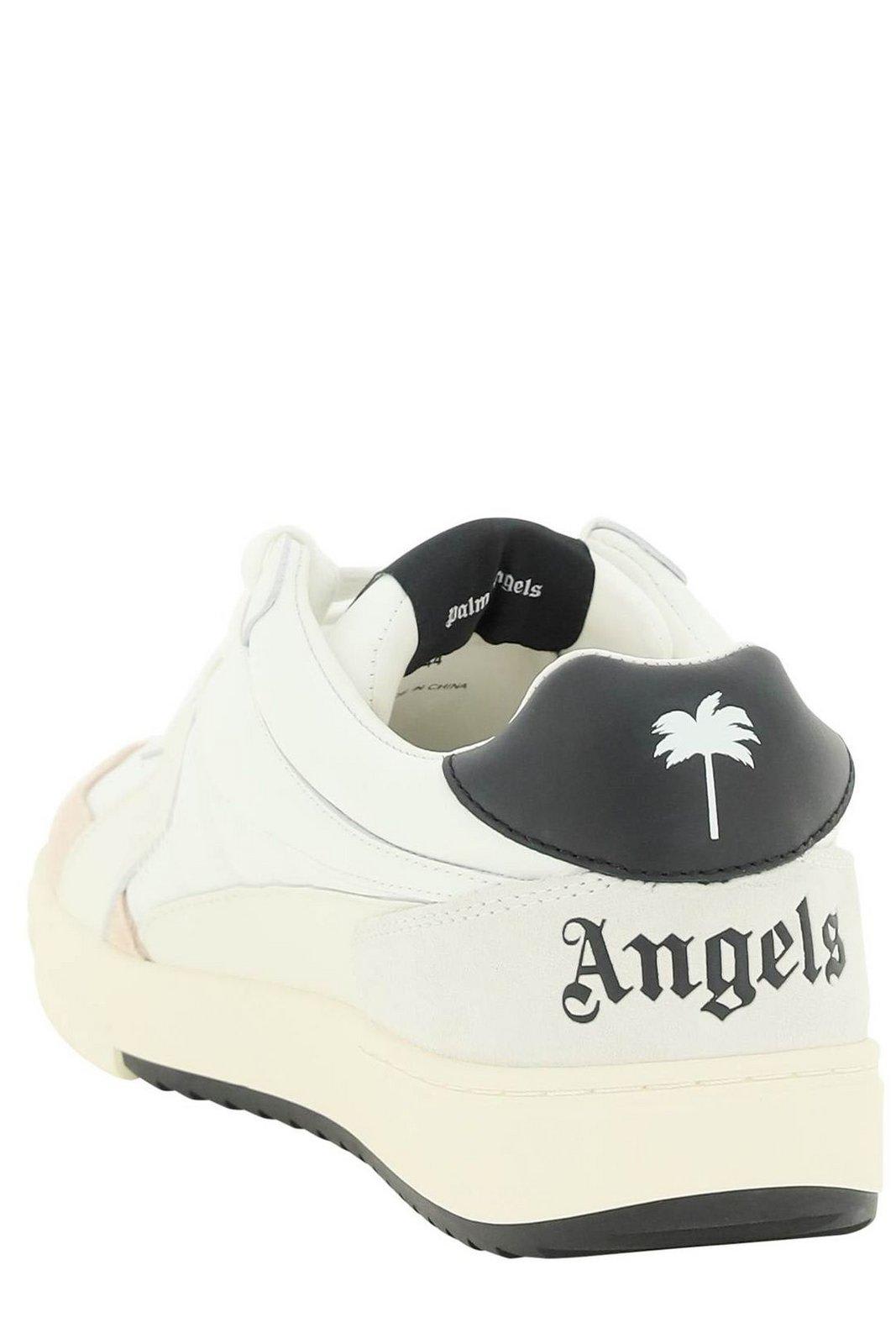 Shop Palm Angels Palm University Lace-up Sneakers In White
