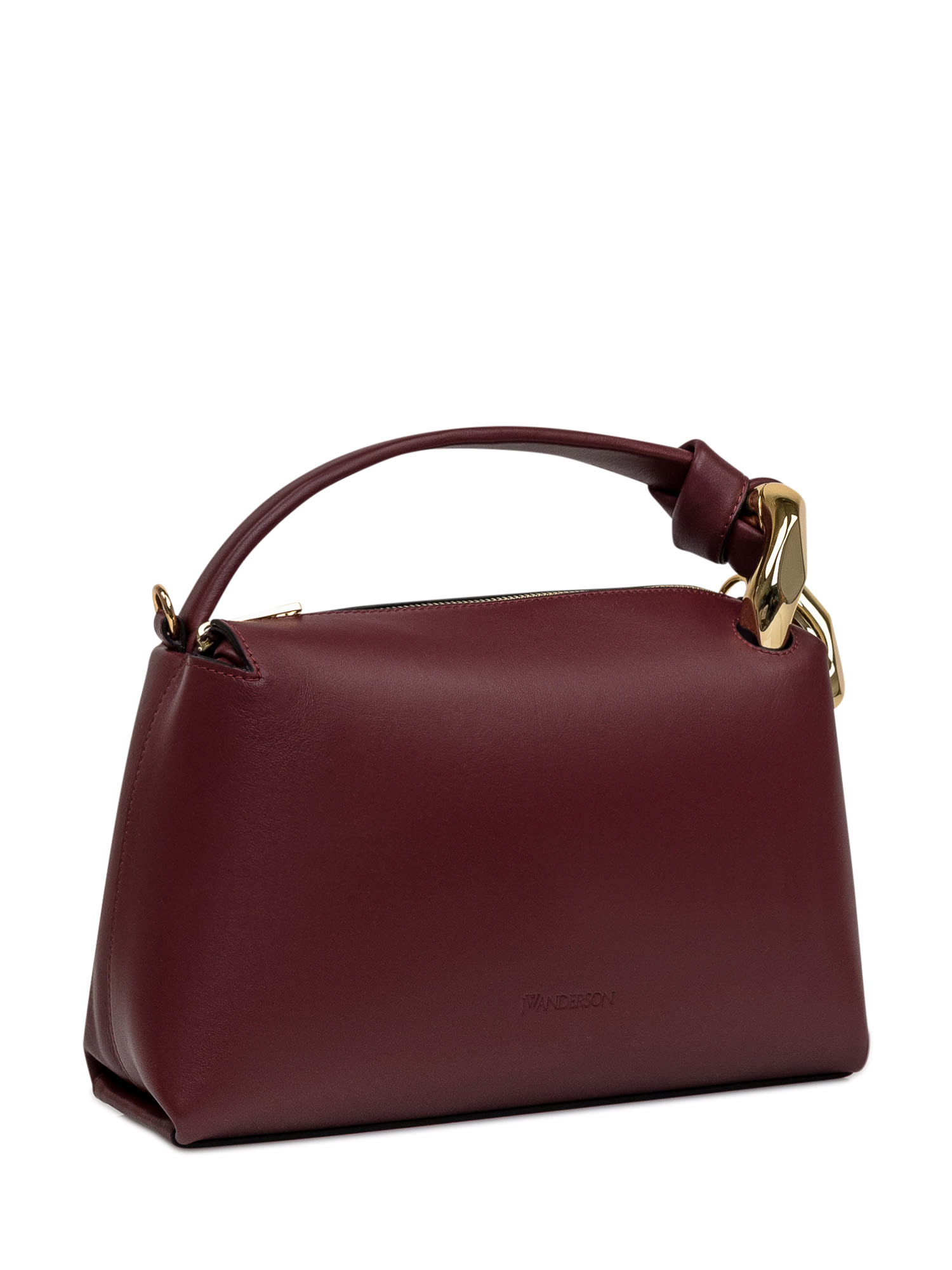 Shop Jw Anderson Corner Bag In Burgundy