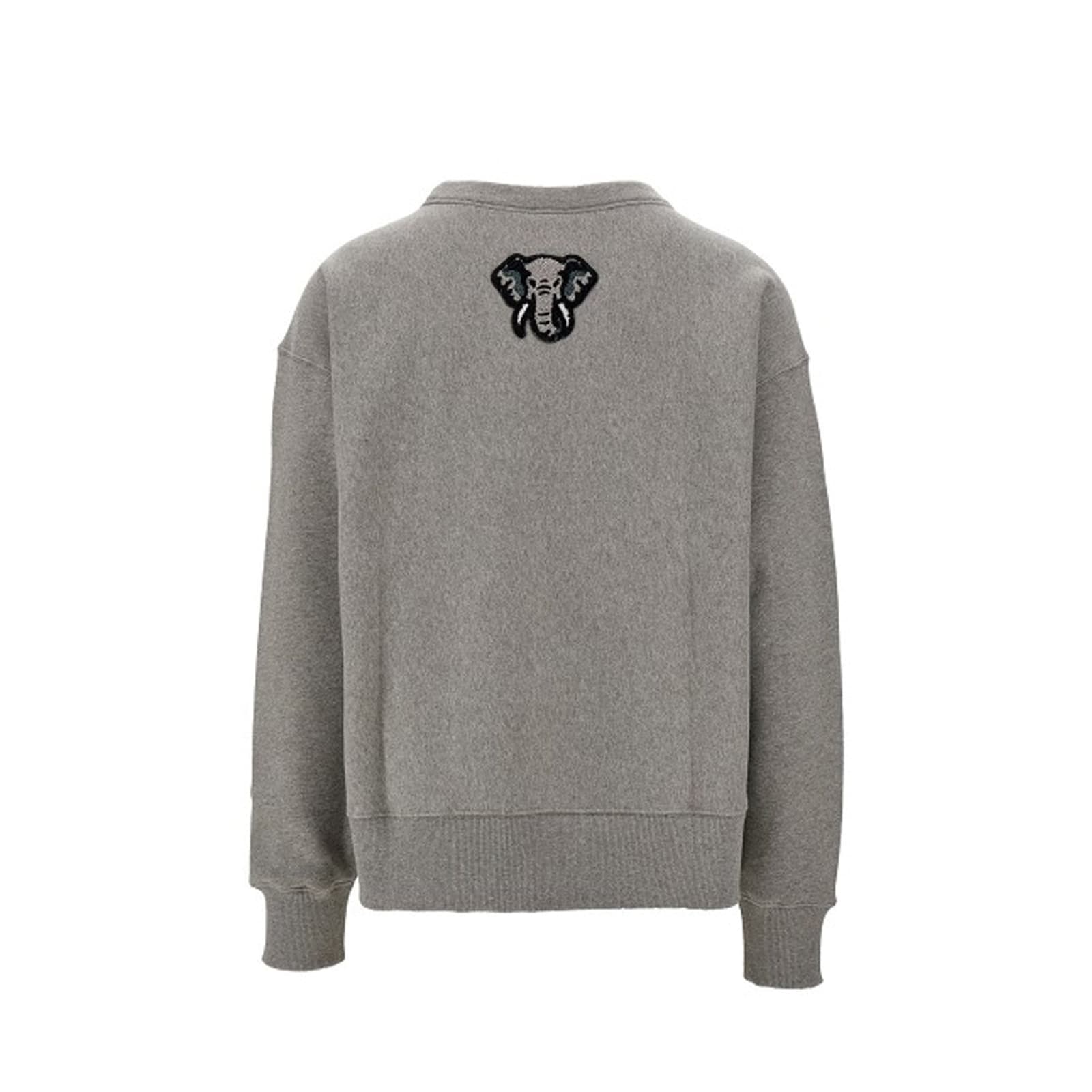 Shop Kenzo Patches Sweatshirt In Gray