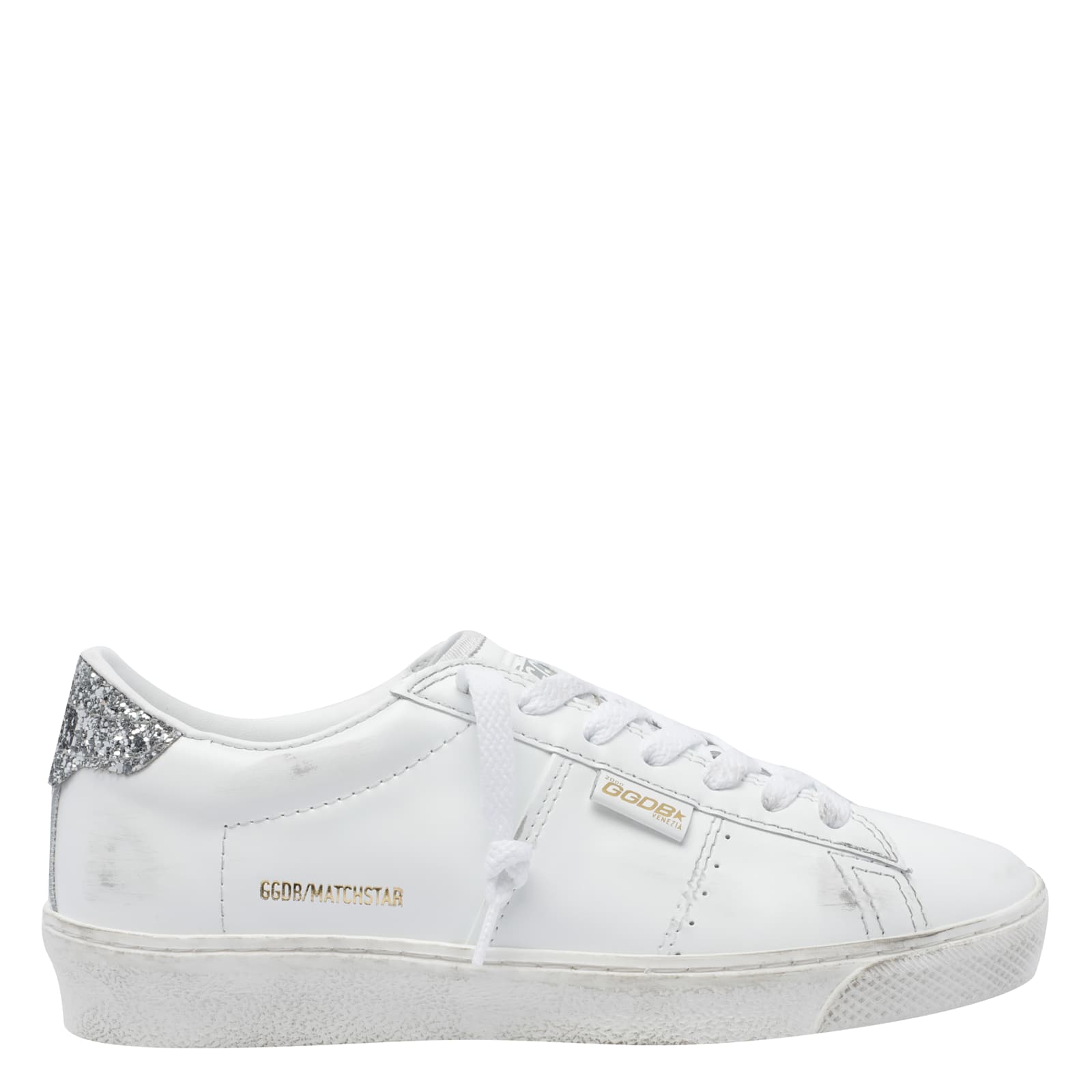 Golden Goose Match Star Sneakers In White