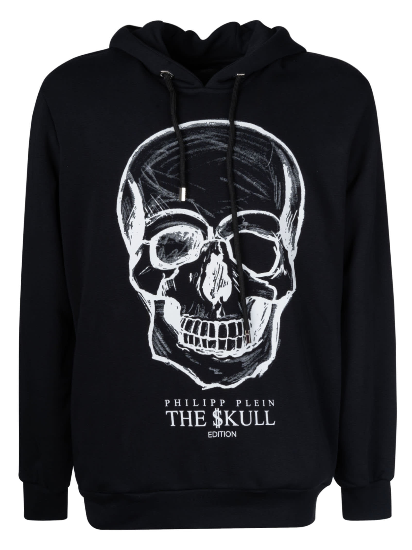 Philipp Plein Skull Print Hooded Sweatshirt