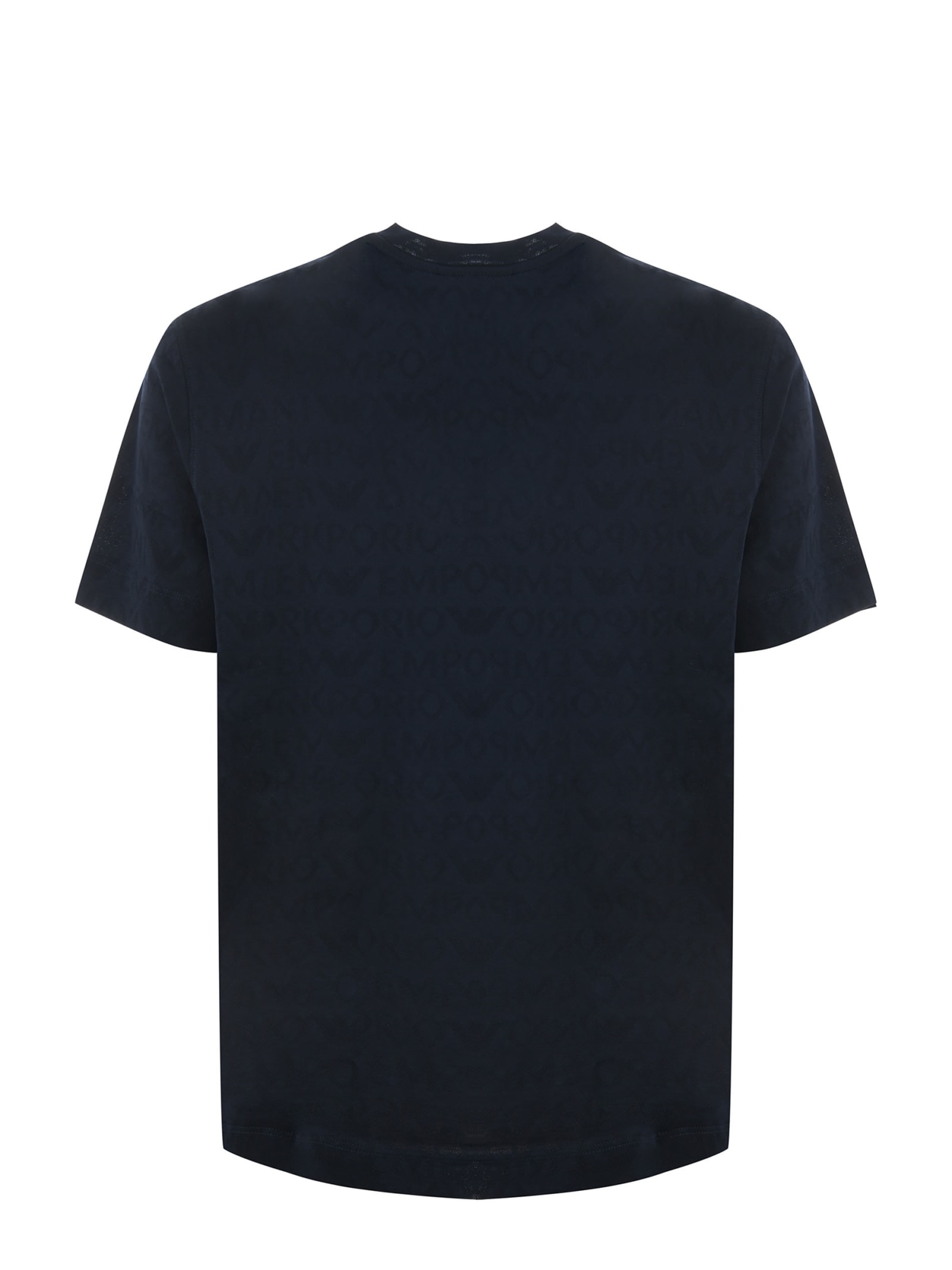 Shop Emporio Armani T-shirt In Blu Scuro