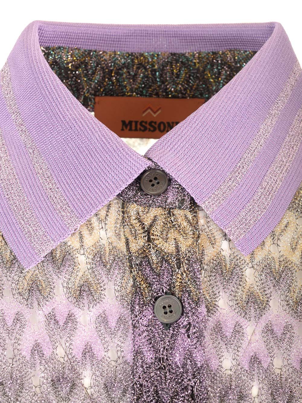 Shop Missoni Long Shirt In Multicolor