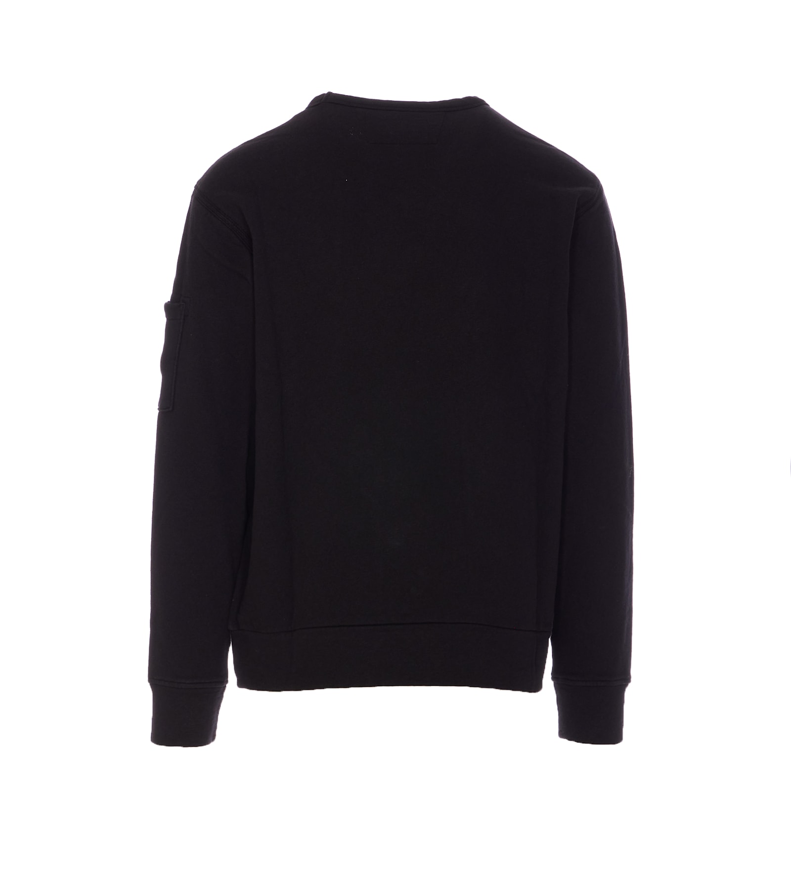 Shop C.p. Company Logo Sweatshirt In Black