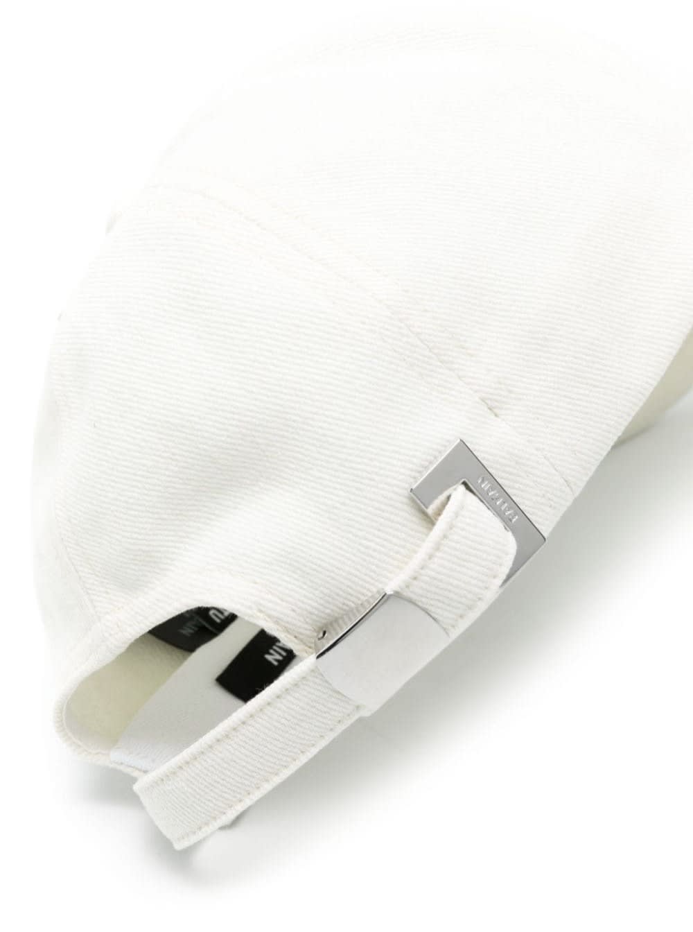 Shop Balmain Signature Cotton Cap In Bianco