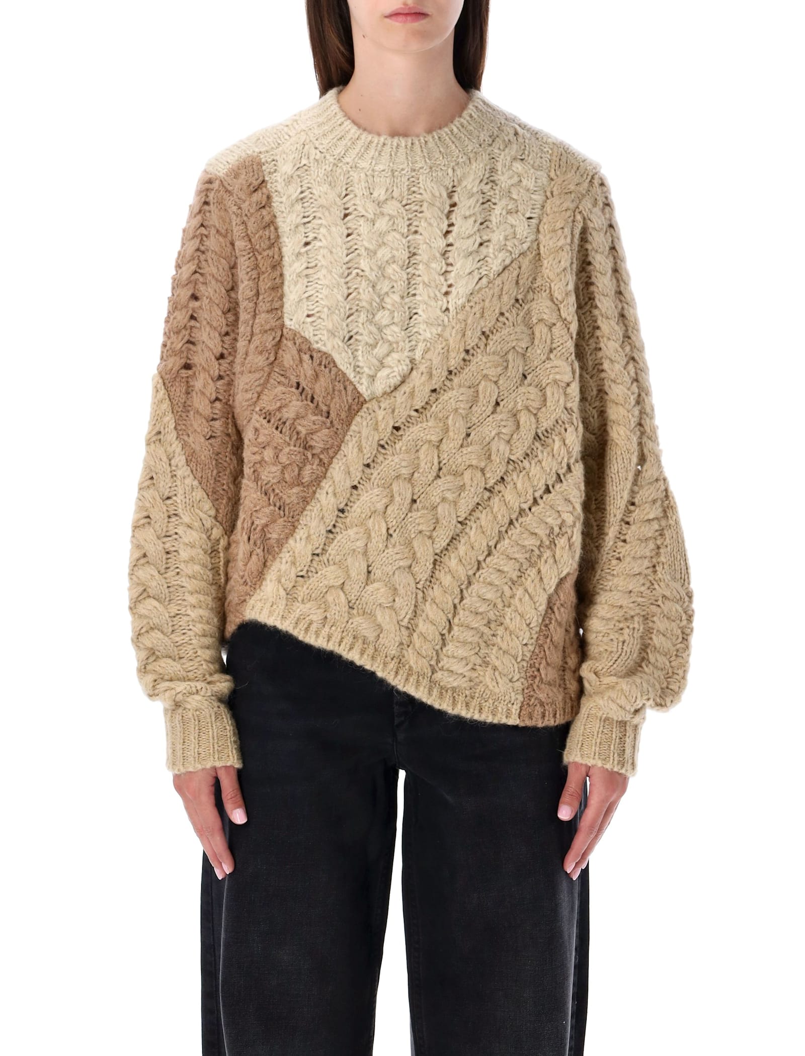 Isabel Marant Étoile Isabel Marant Etoile Multicolor Acrylic Blend Daryl Sweater In Brown