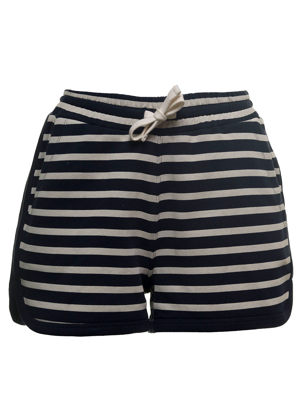 RED Valentino Striped Jersey Shorts With Logo
