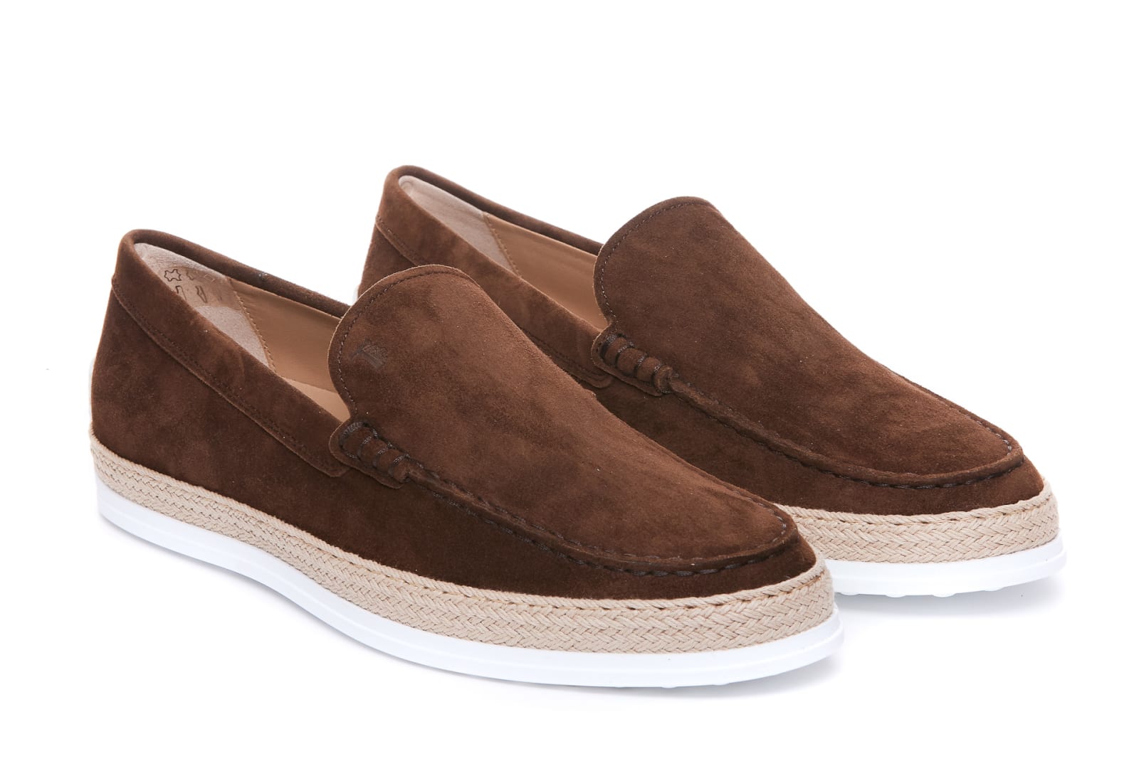 Shop Tod's Nabuk Slip On In Brown