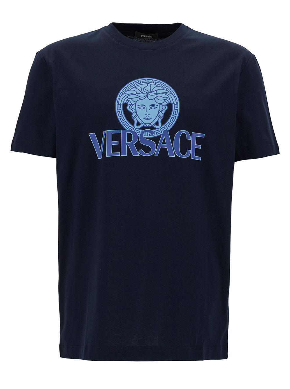 Shop Versace T-shirt Nautical In Blu