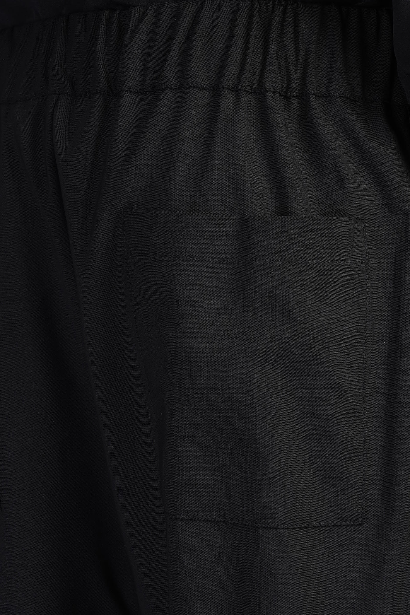 Laneus Pants In Black Wool In Black