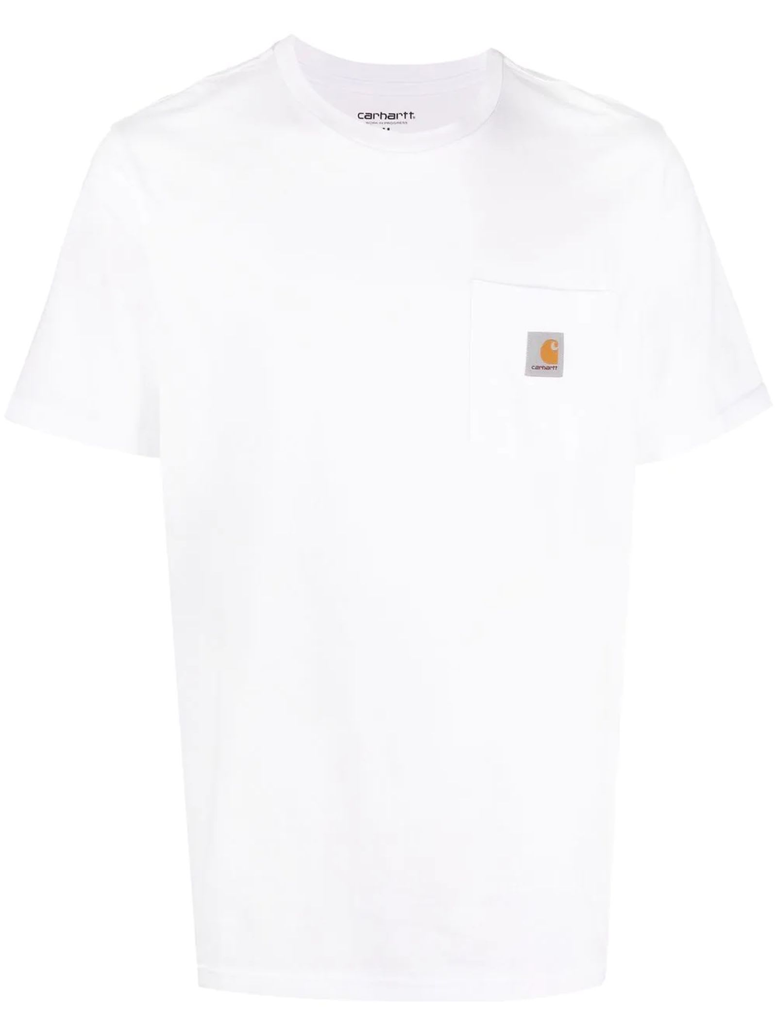 Shop Carhartt White Cotton T-shirt