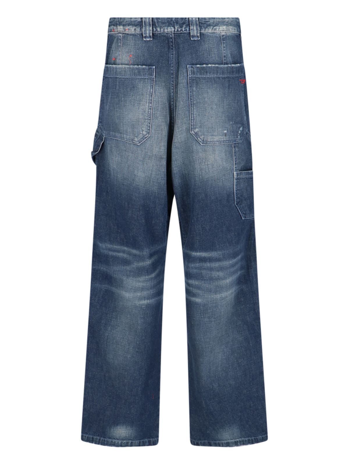 Shop Diesel D-livery Carpenter Jeans In Blue