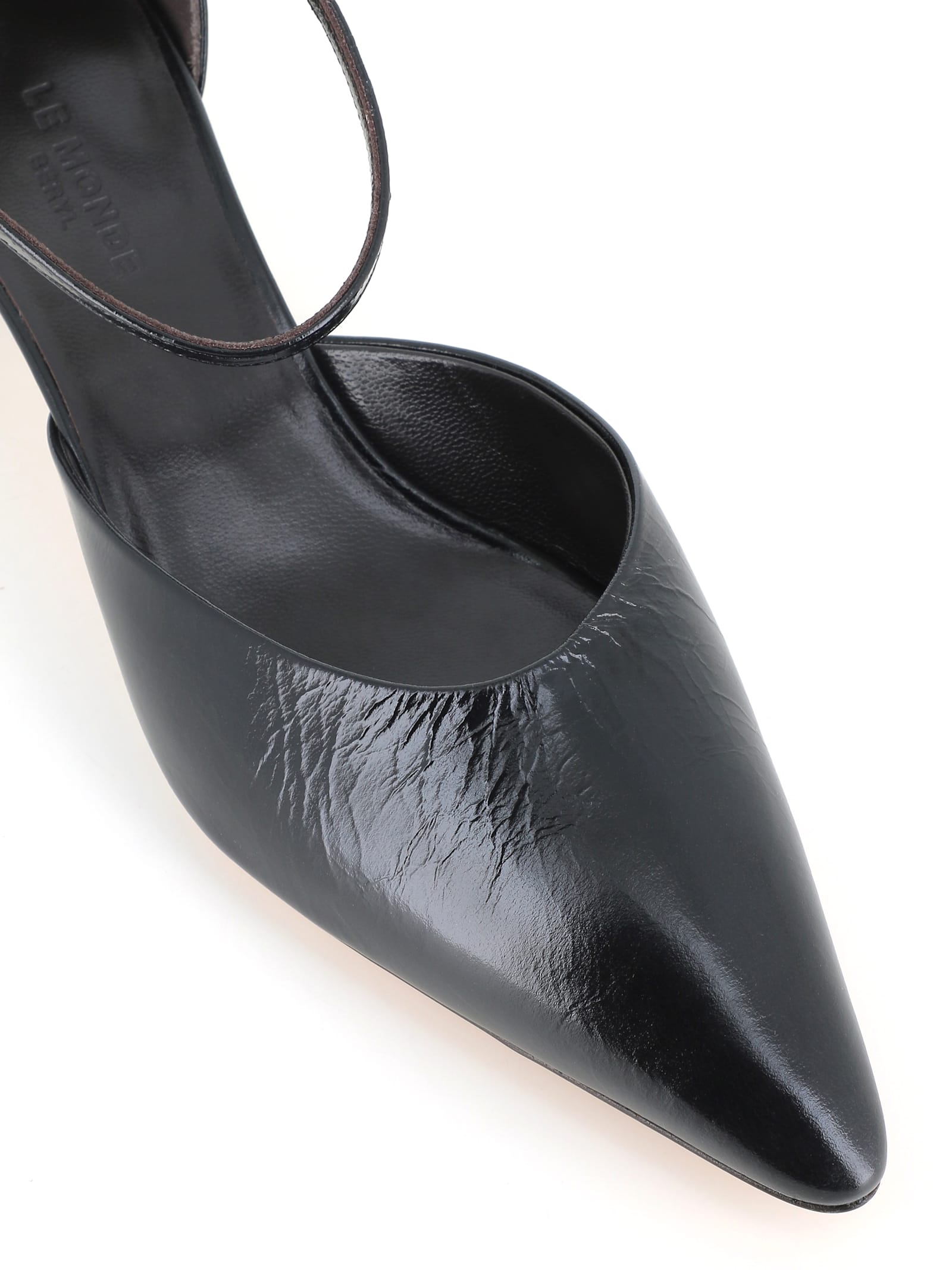 Le Monde Beryl 45mm Crocodile-effect Pumps In Black