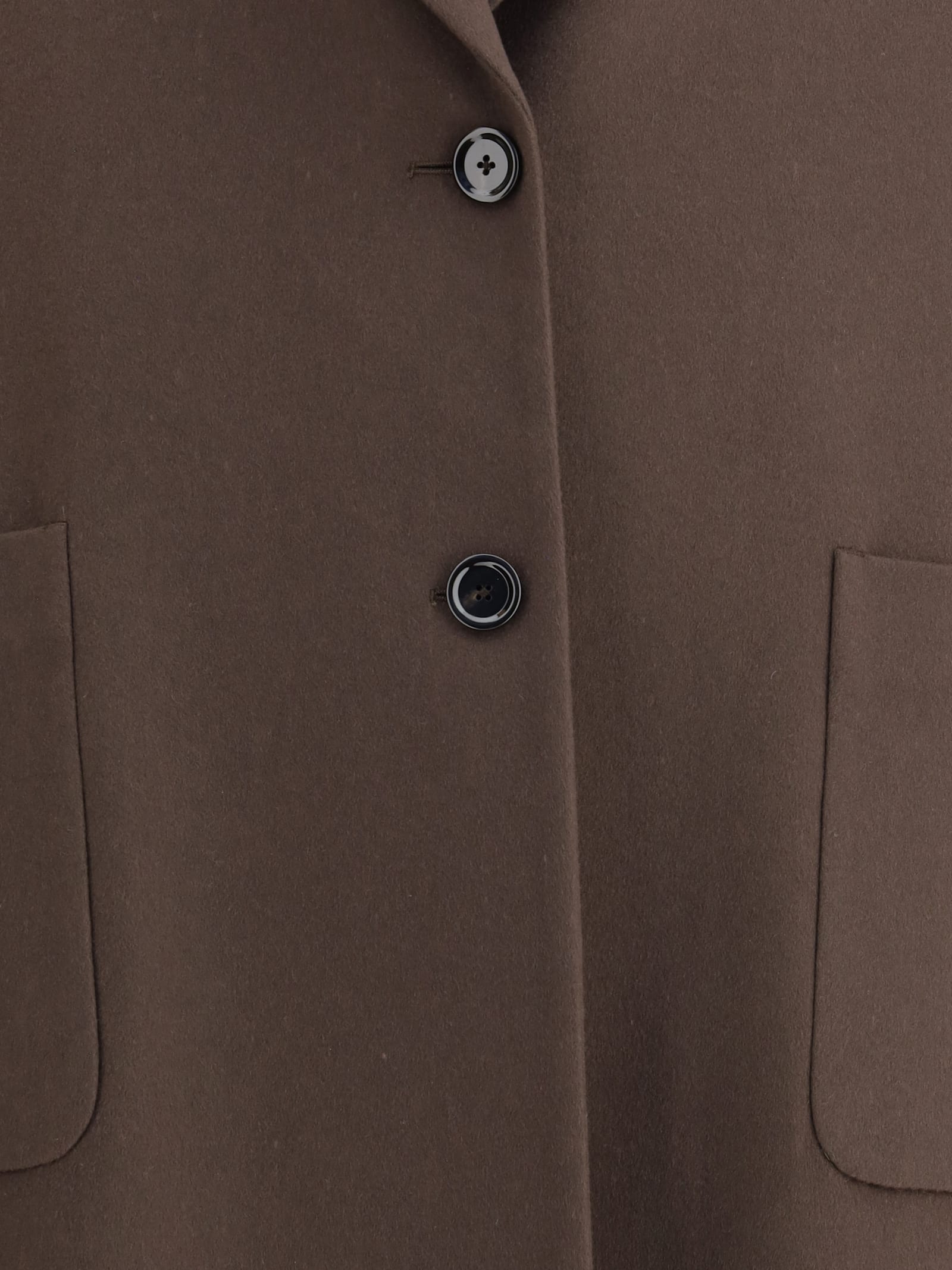 Lardini Cashmere Oversized Coat In Brown