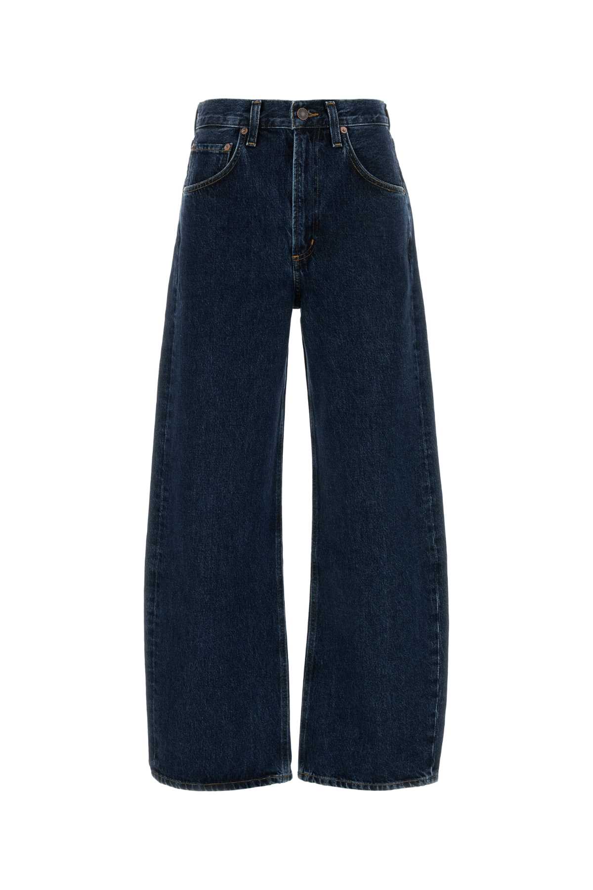 Black Denim Peculum Wide-leg Jeans