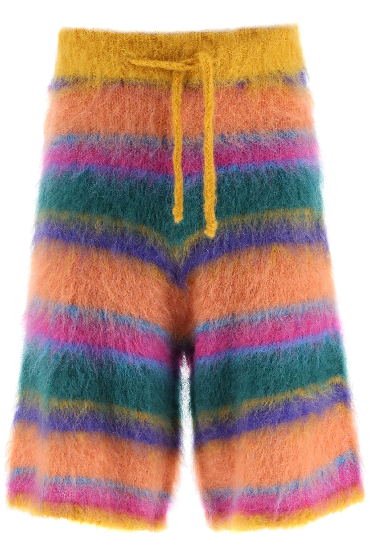 Marni Striped Mohair-blend Bermuda Shorts