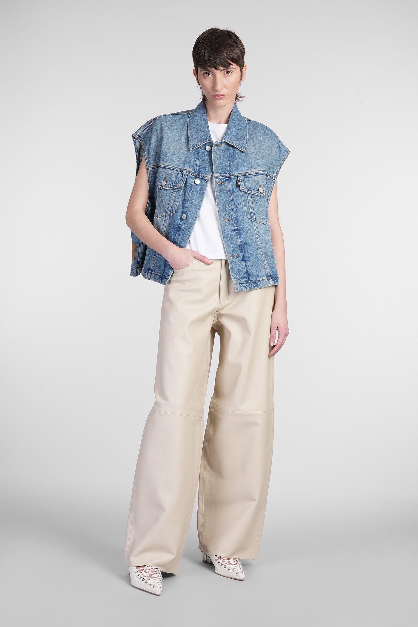 HAIKURE GAIL DENIM JACKETS IN BLUE DENIM
