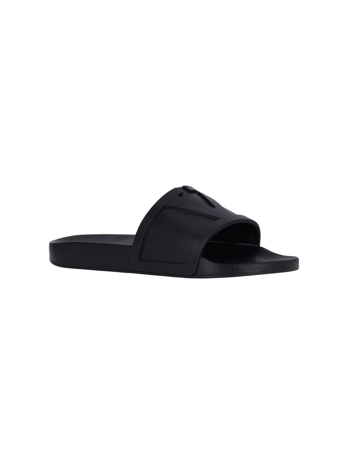Valentino Pool Slide Coolside Slippers In Black