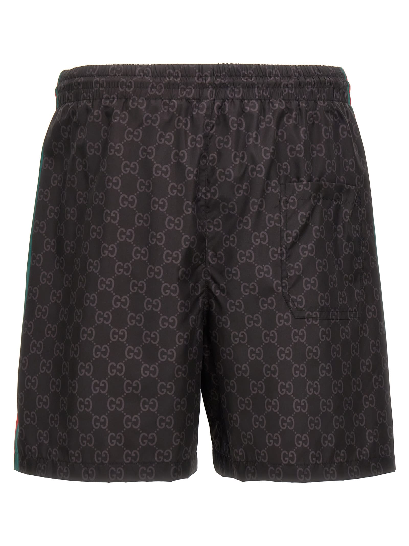 Shop Gucci Gg Swim Shorts In Black