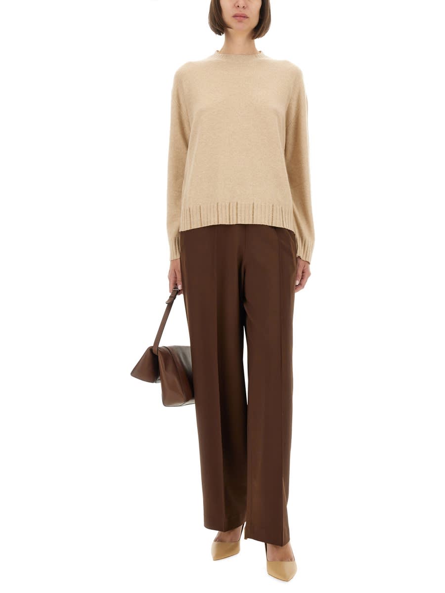 Fabiana Filippi Wool, Silk And Cashmere Sweater In Neutral