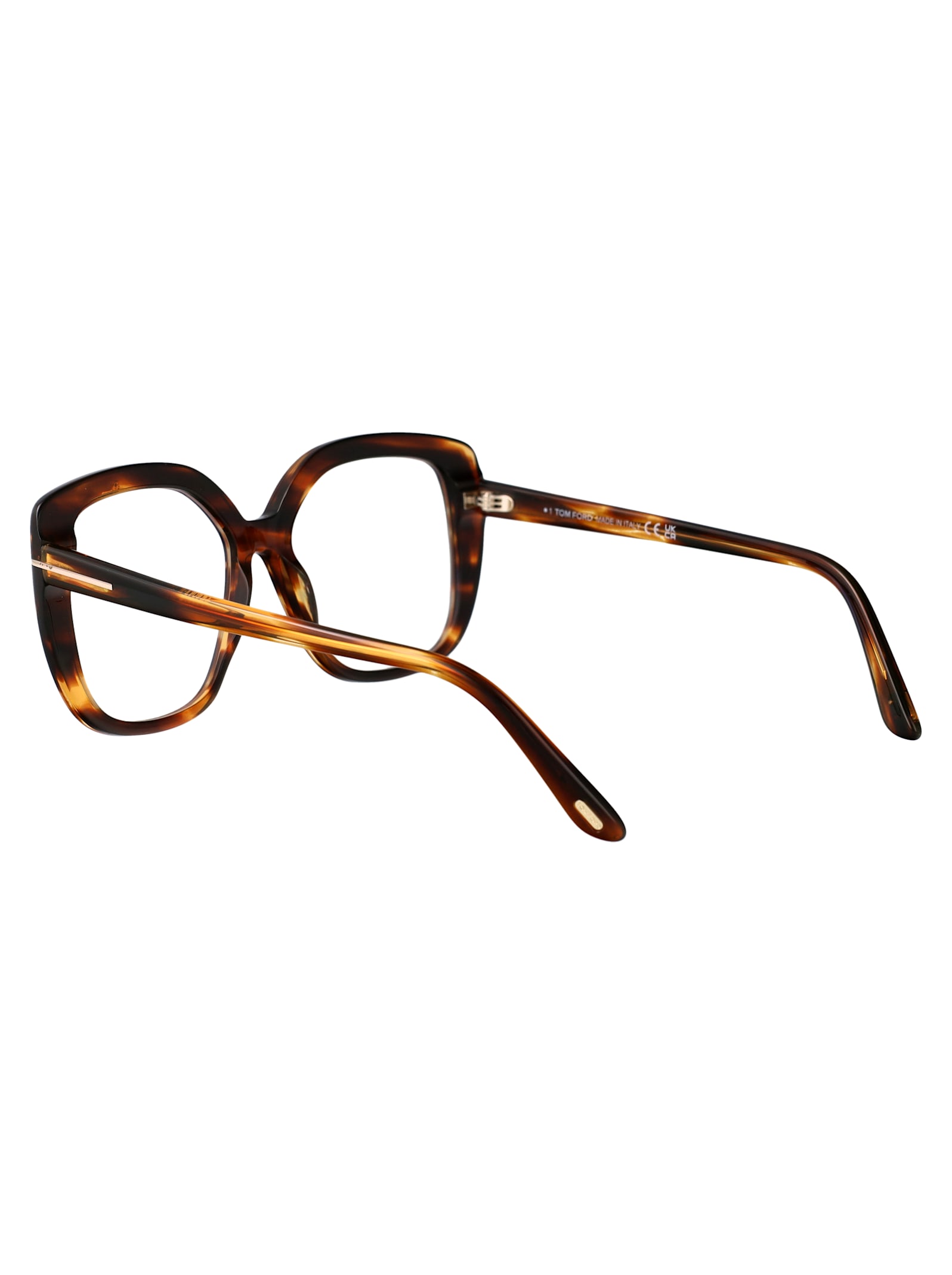 Shop Tom Ford Ft6043-b Glasses In Avana Colorata