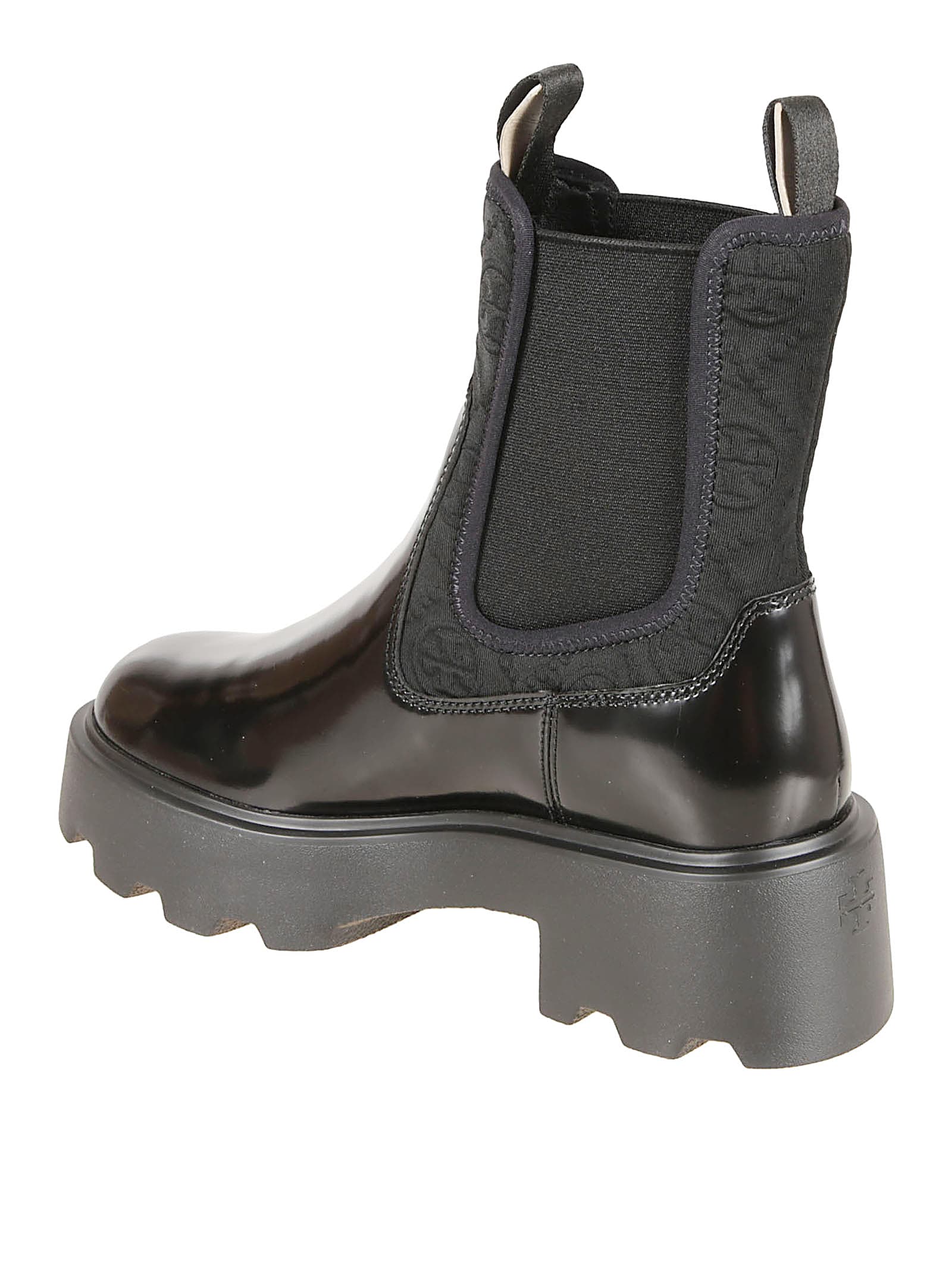 Tory Burch Leather Chelsea Boots In Black