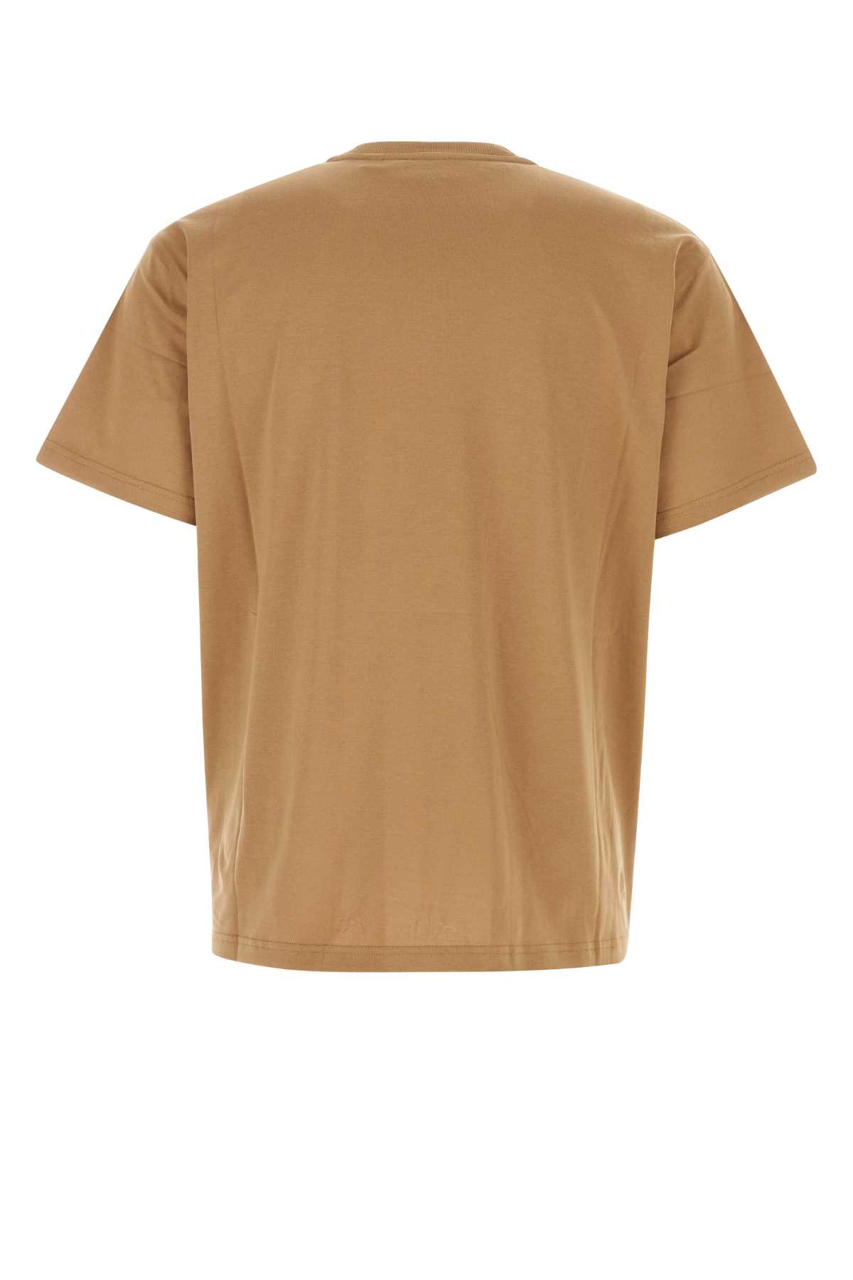 Shop Burberry Biscuit Cotton T-shirt In Camel