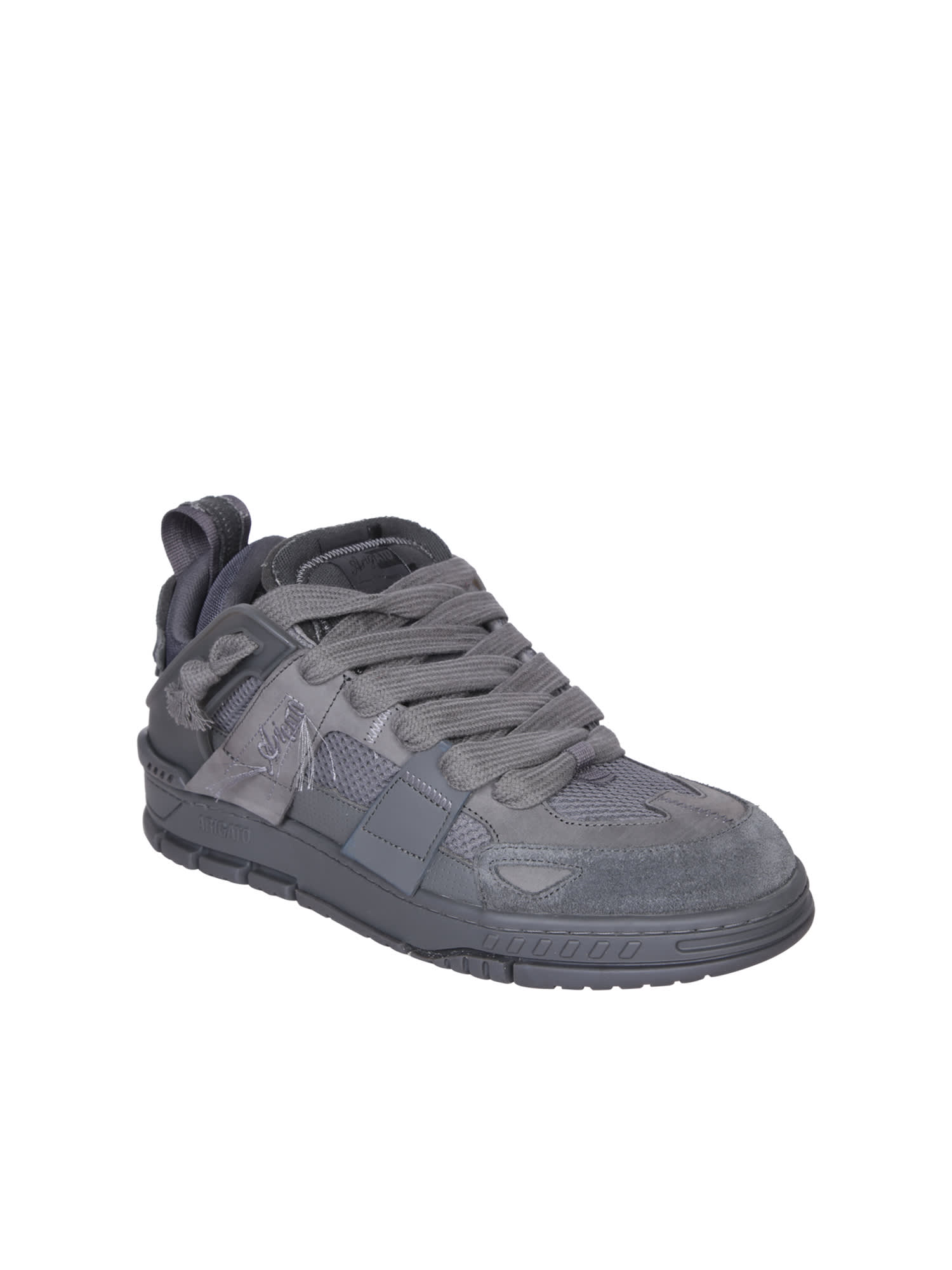 Shop Axel Arigato Area Patchwork Grey Sneakers