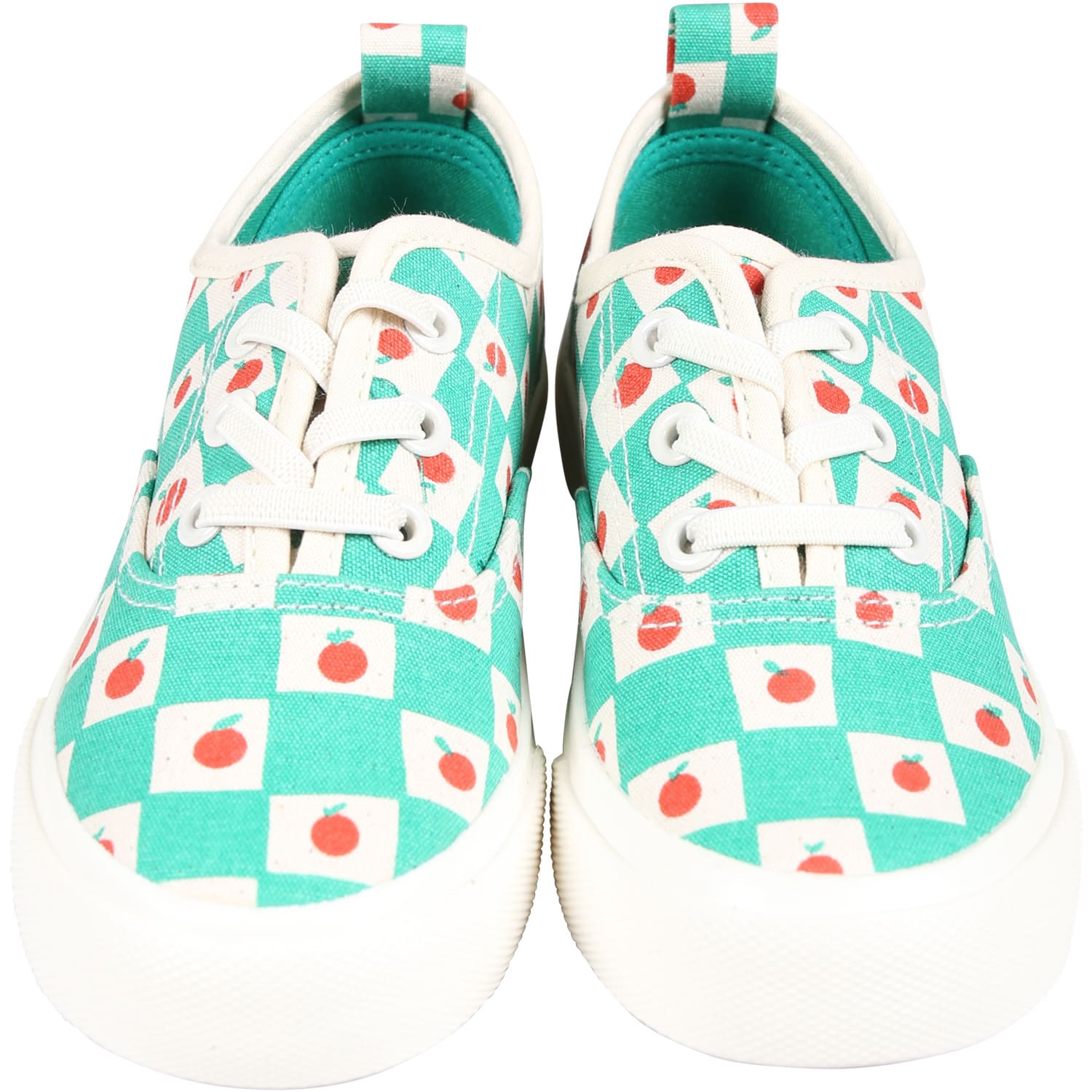 Shop Bobo Choses Green Sneakers For Kids With Tomatoes
