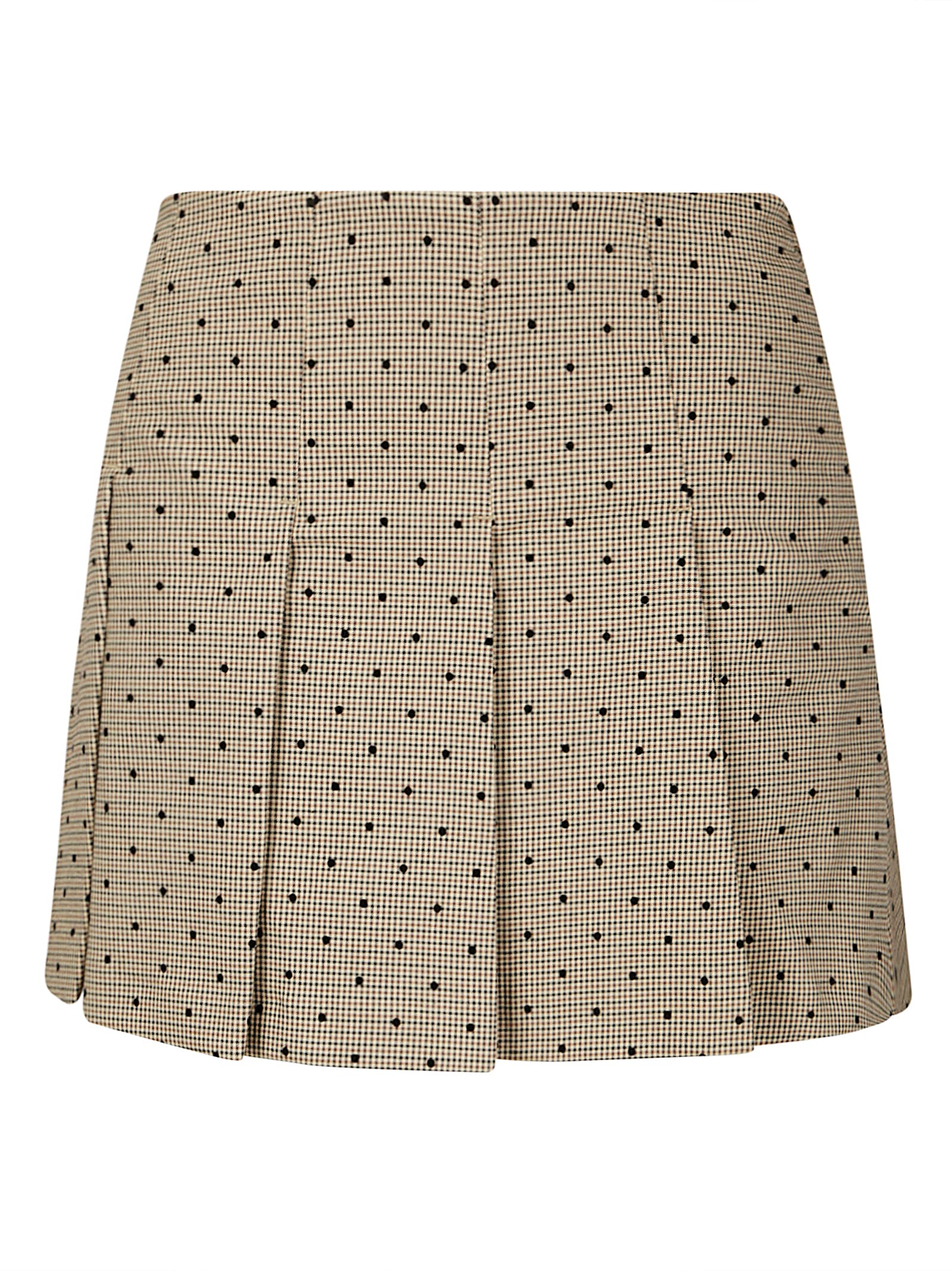 Flock Check Suiting Mini Skirt