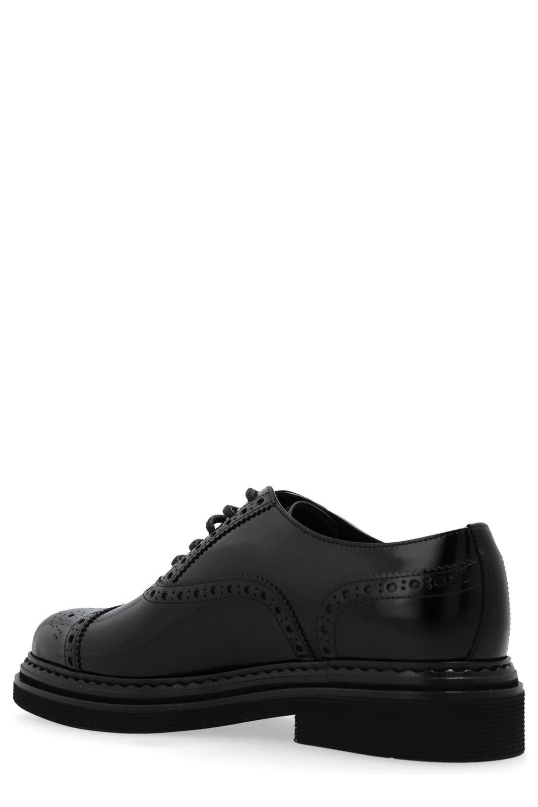 Shop Dolce & Gabbana Lace-up Platform Shoes