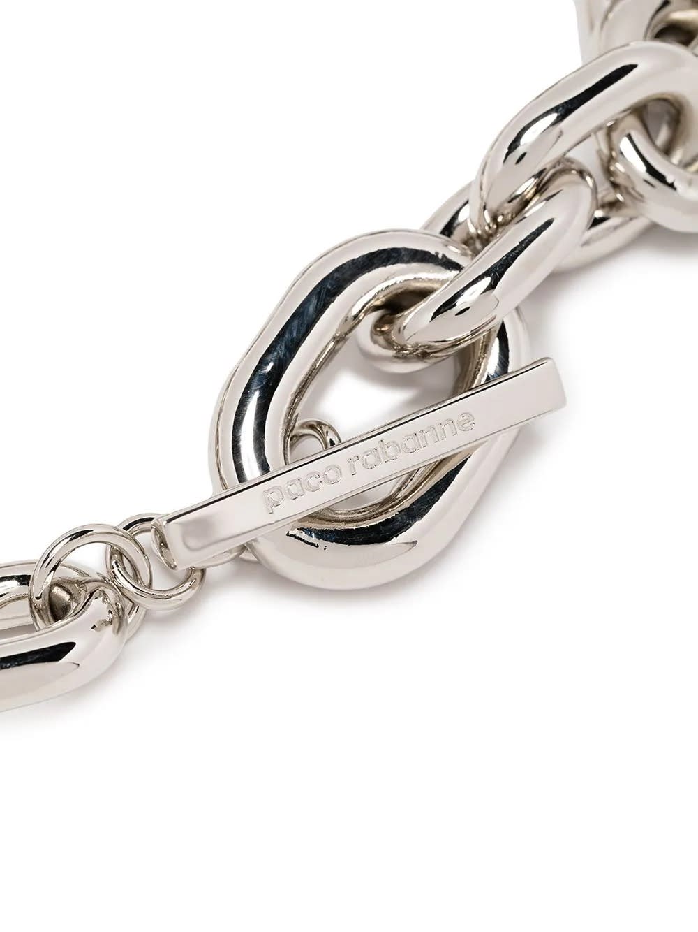 Shop Rabanne Xl Link Necklace In Silver