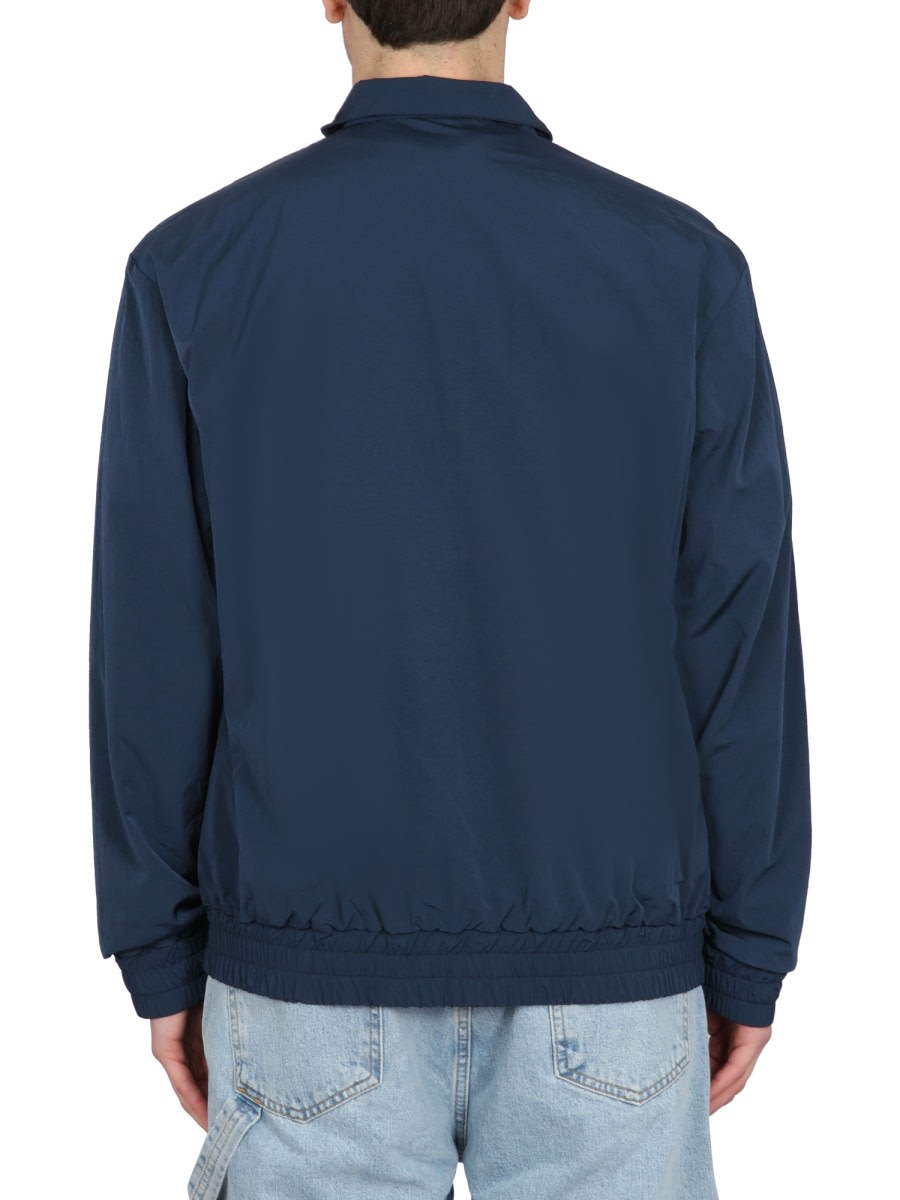 Drôle De Monsieur Jacket With Logo Embroidery In Blue