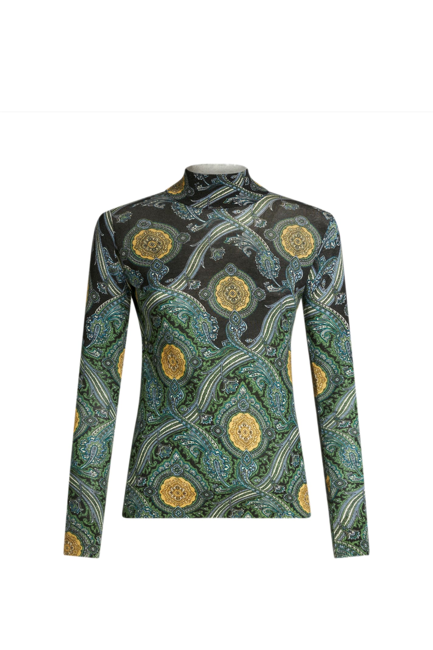 Shop Etro Sweater In Green