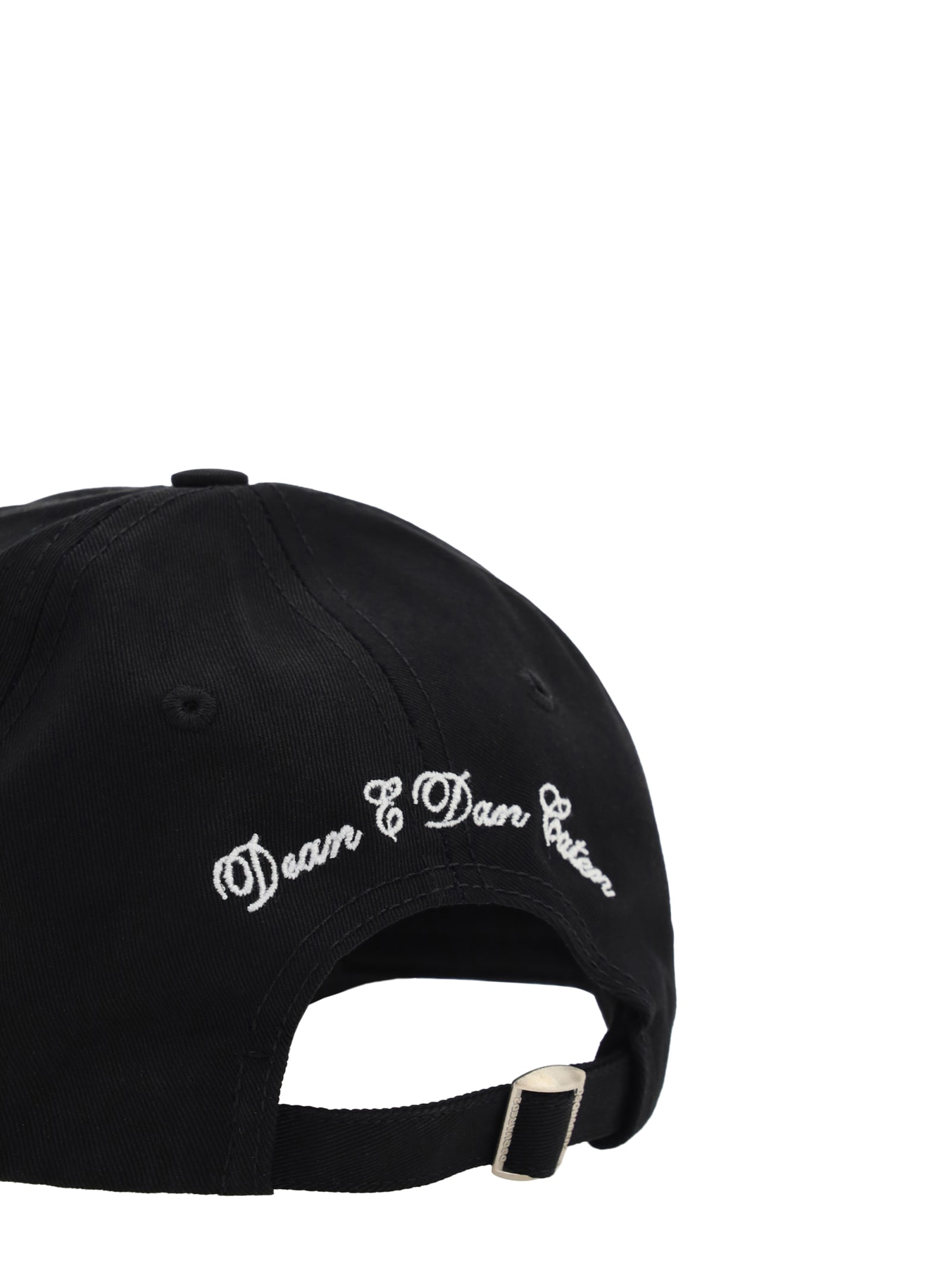 Dsquared2 Logo Embroidery Baseball Cap In Black