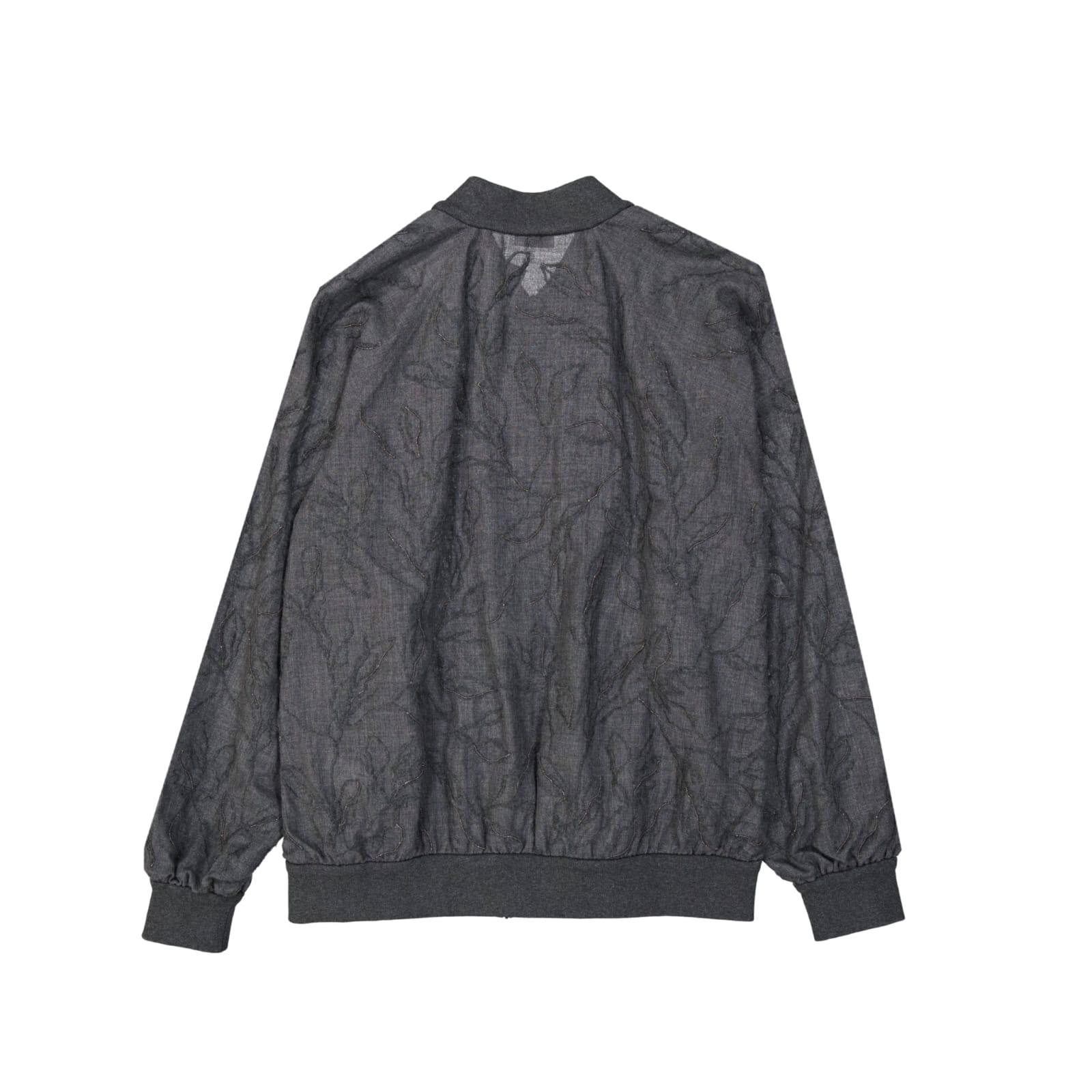 Brunello Cucinelli Wool Jacket In Gray