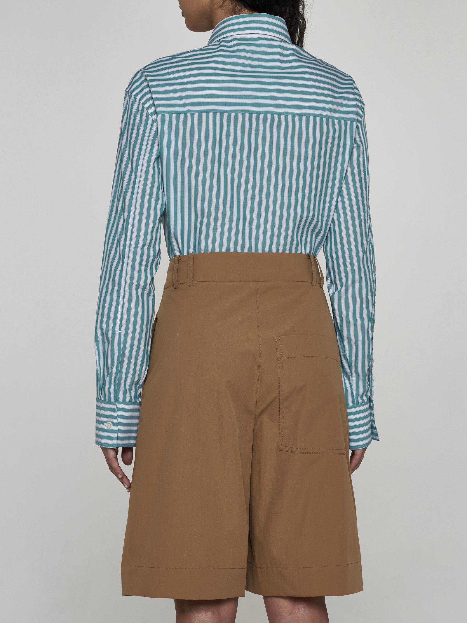 Studio Nicholson Cito Cotton Shorts In Beige