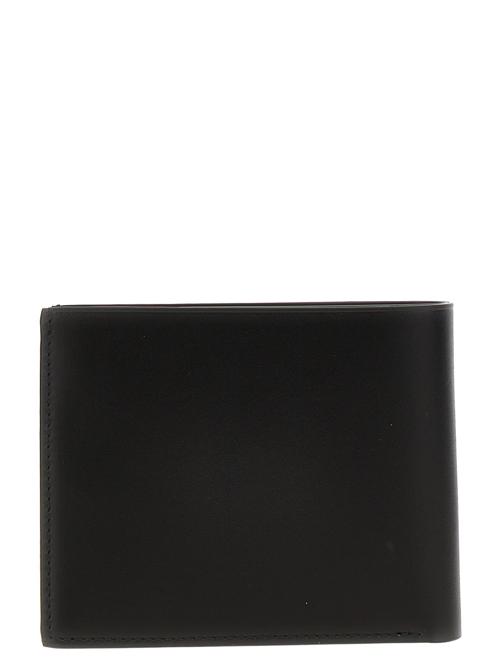 Shop Jil Sander Leather Wallet In Nero